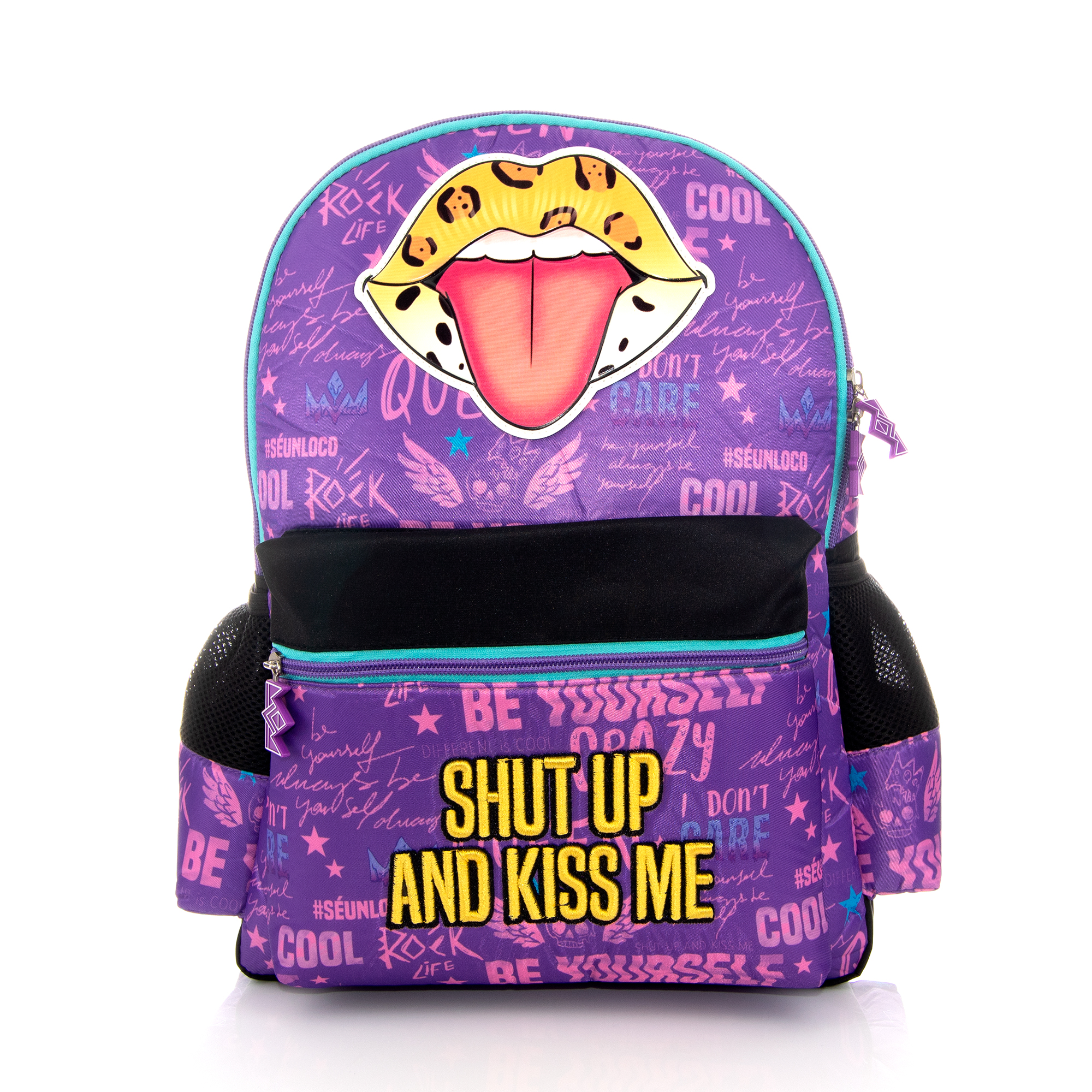 Foto 2 pulgar | Mochila Original Los Polinesios Shut Up And Kiss Me