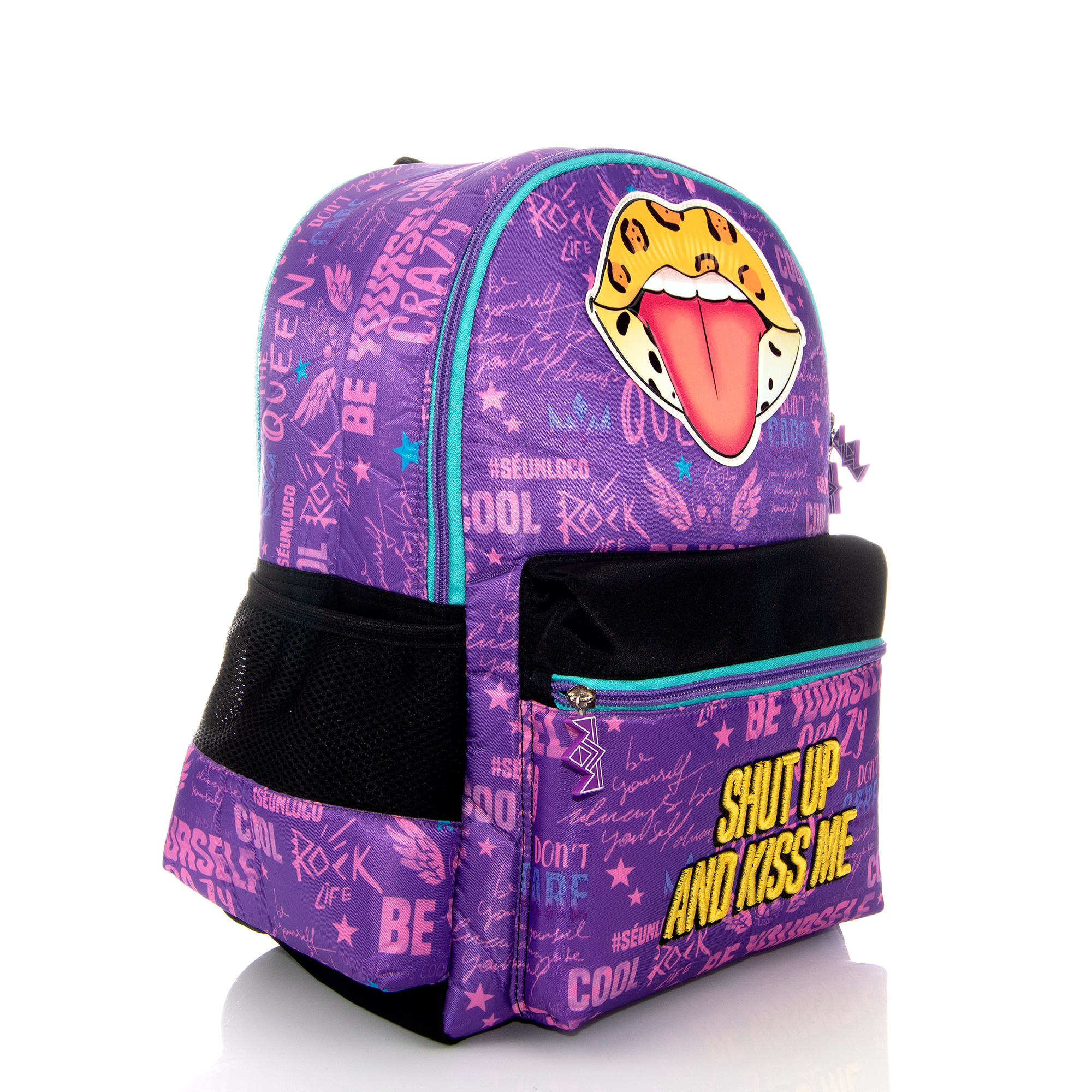Foto 3 pulgar | Mochila Original Los Polinesios Shut Up And Kiss Me