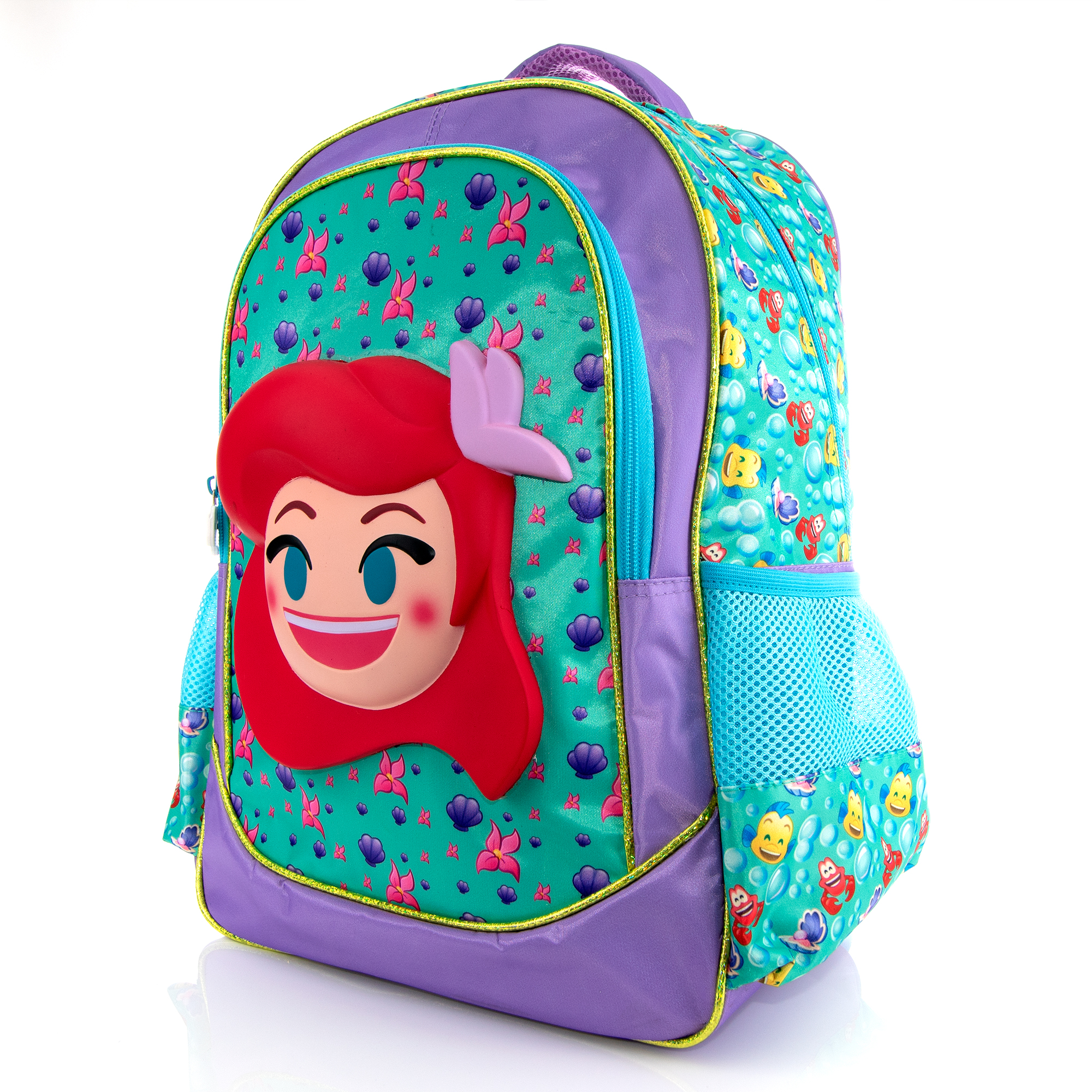 Foto 4 pulgar | Mochila Disney Emoji Ariel Squishy