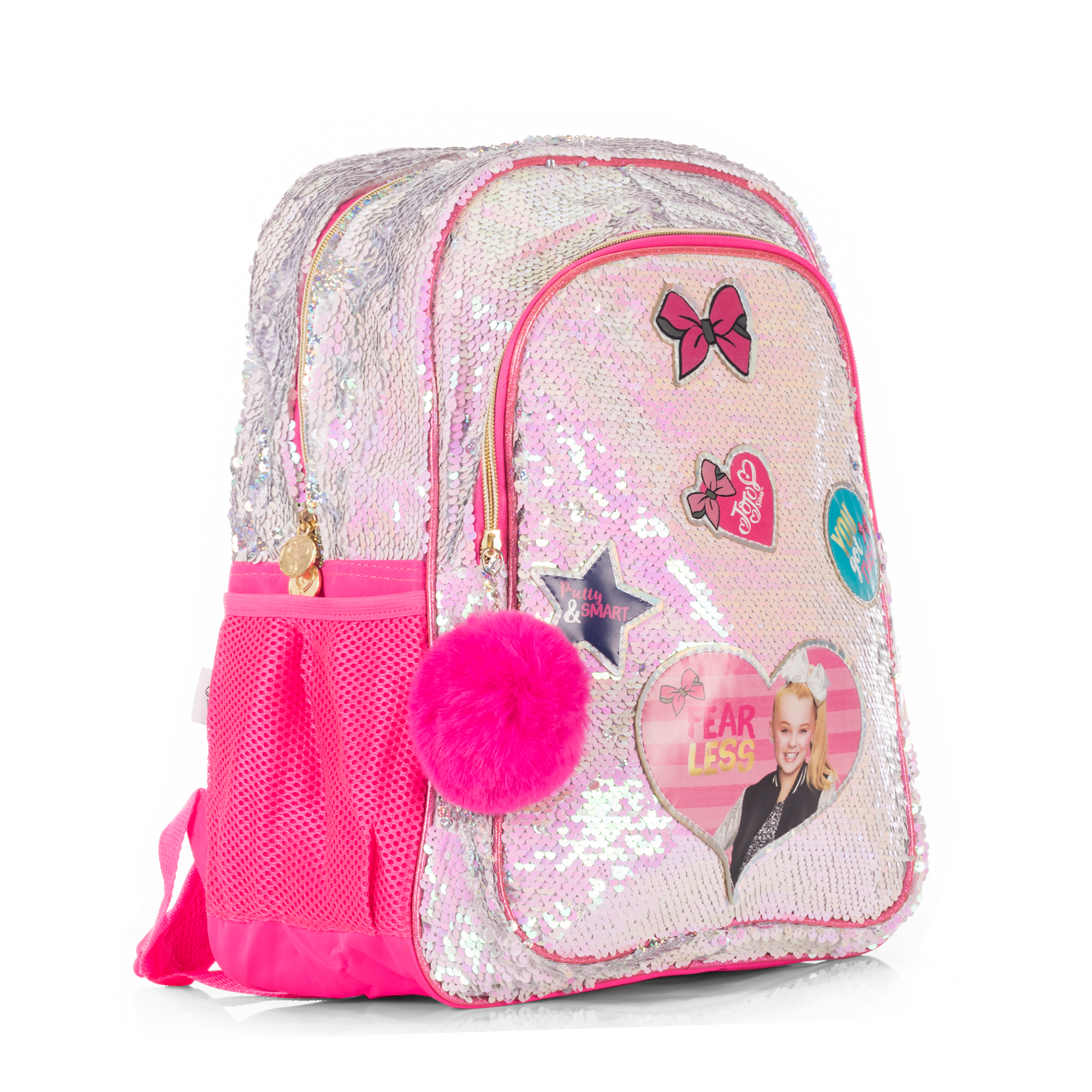Foto 3 pulgar | Mochila Jojo Siwa Con Lentejuela Y Pompón