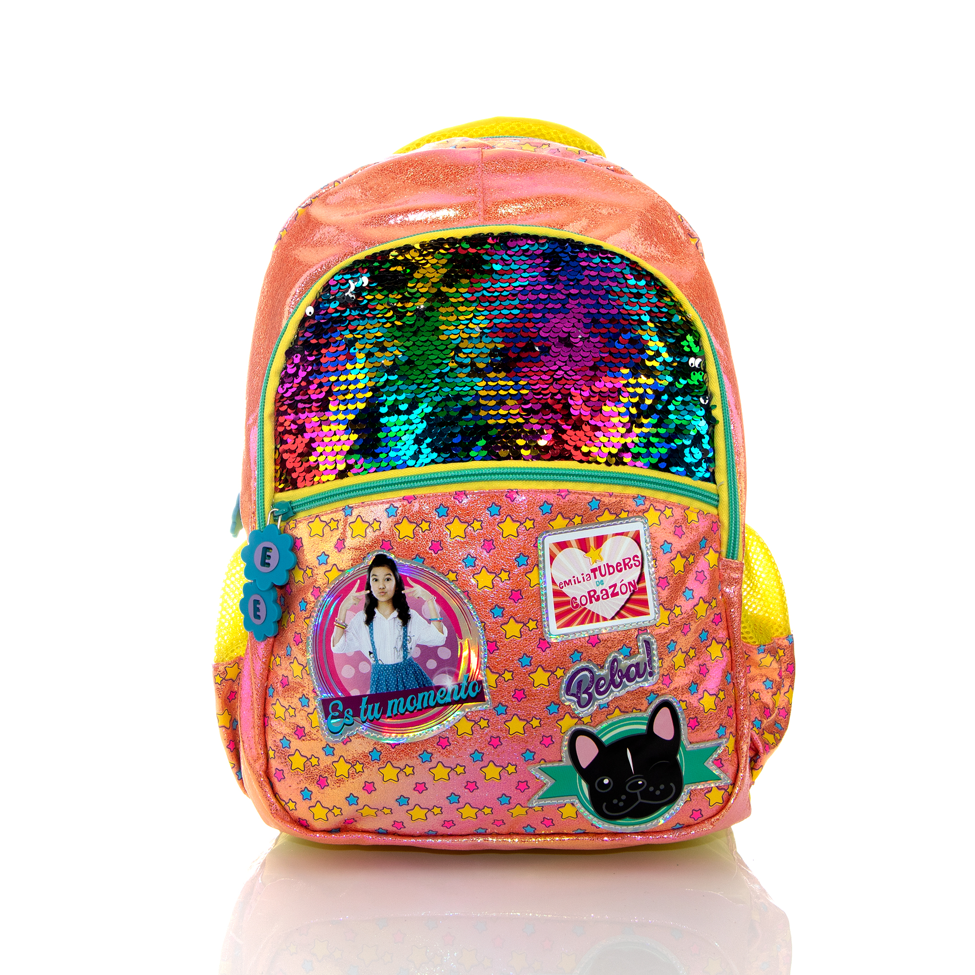 Foto 2 pulgar | Mochila de TV Ana Emilia Parches Iridiscentes
