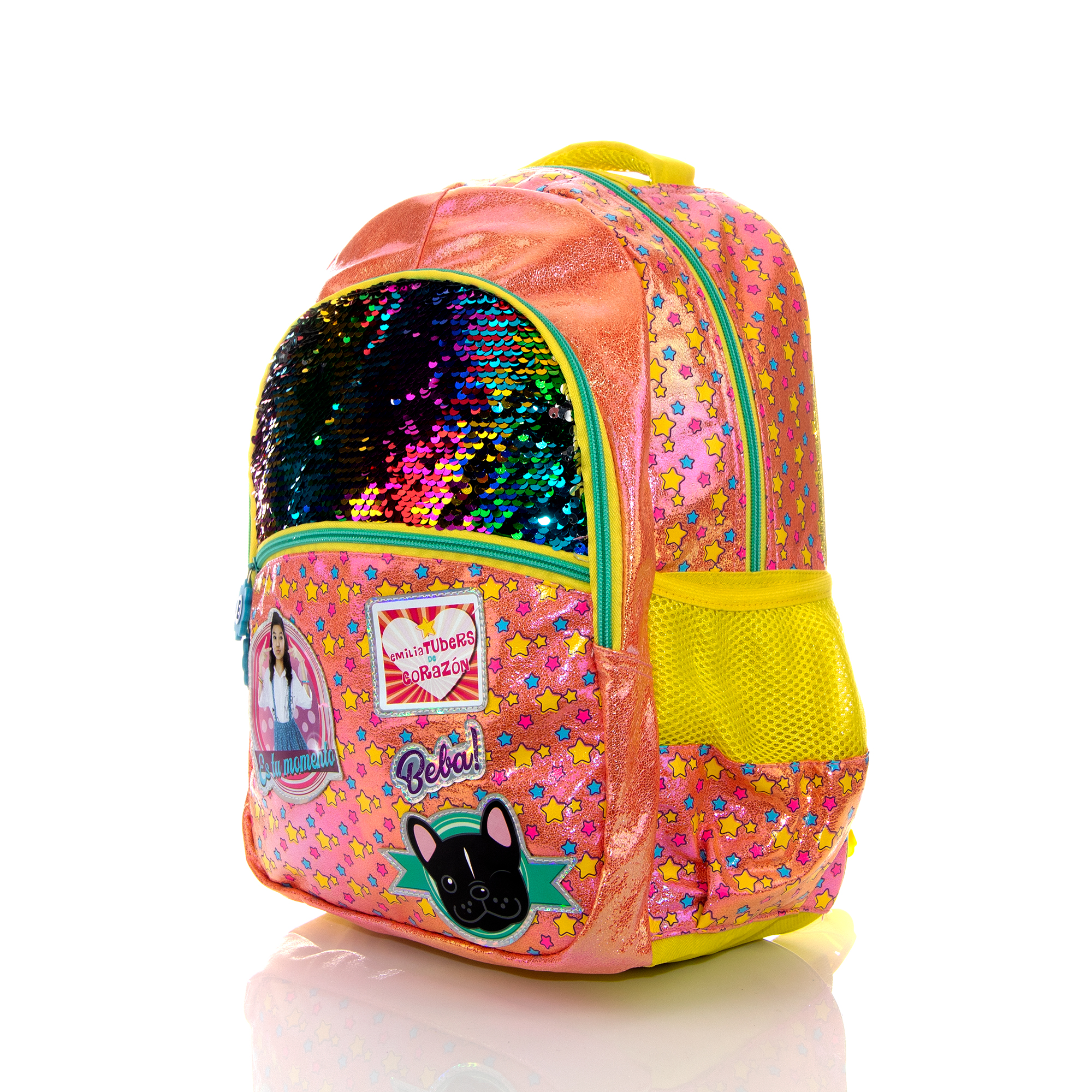 Foto 4 pulgar | Mochila de TV Ana Emilia Parches Iridiscentes