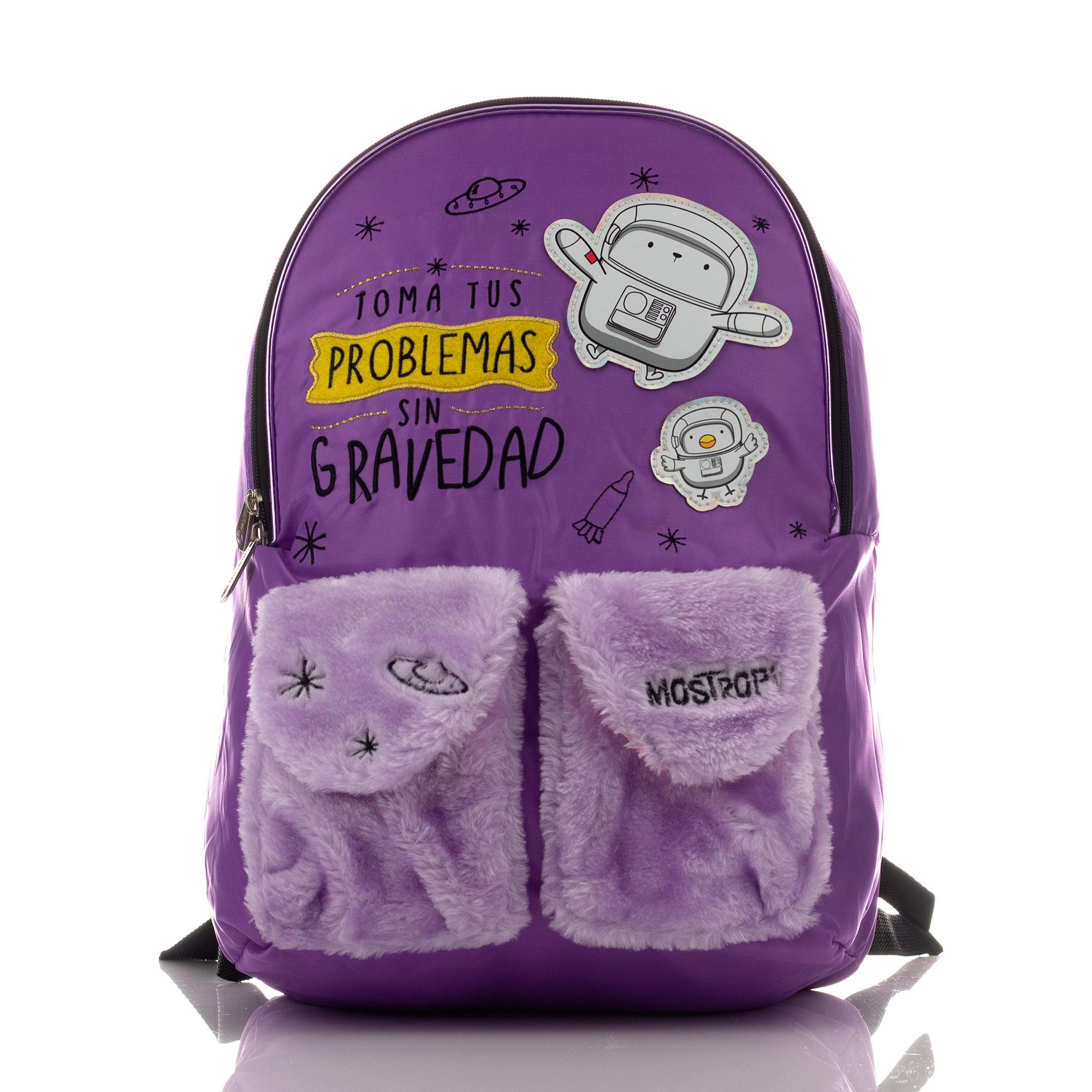 Foto 1 | Mochila Escolar Atm Violeta
