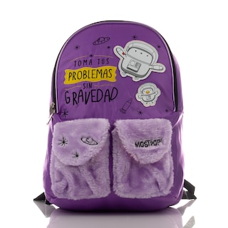 Foto 1 | Mochila Escolar Atm Violeta