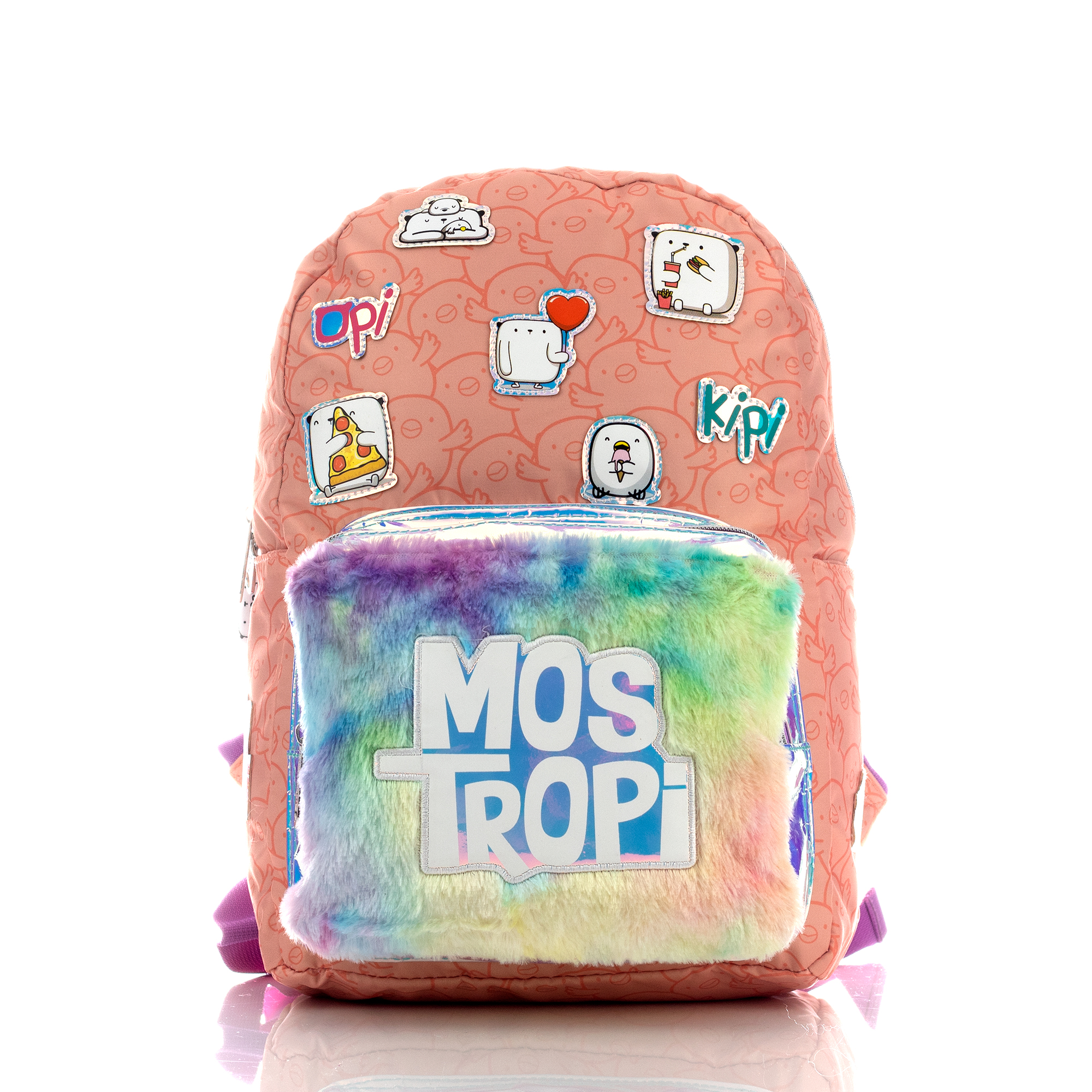 Foto 1 | Mochila Escolar Atm Mostropi Opi Kipi Peach