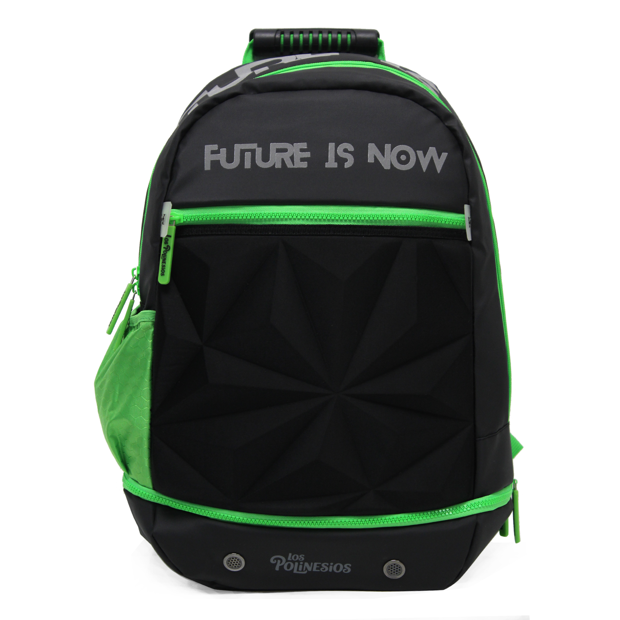 Foto 2 pulgar | Mochila Rafa Polinesio Future Is Now Verde C/ Negro Primaria Escolar
