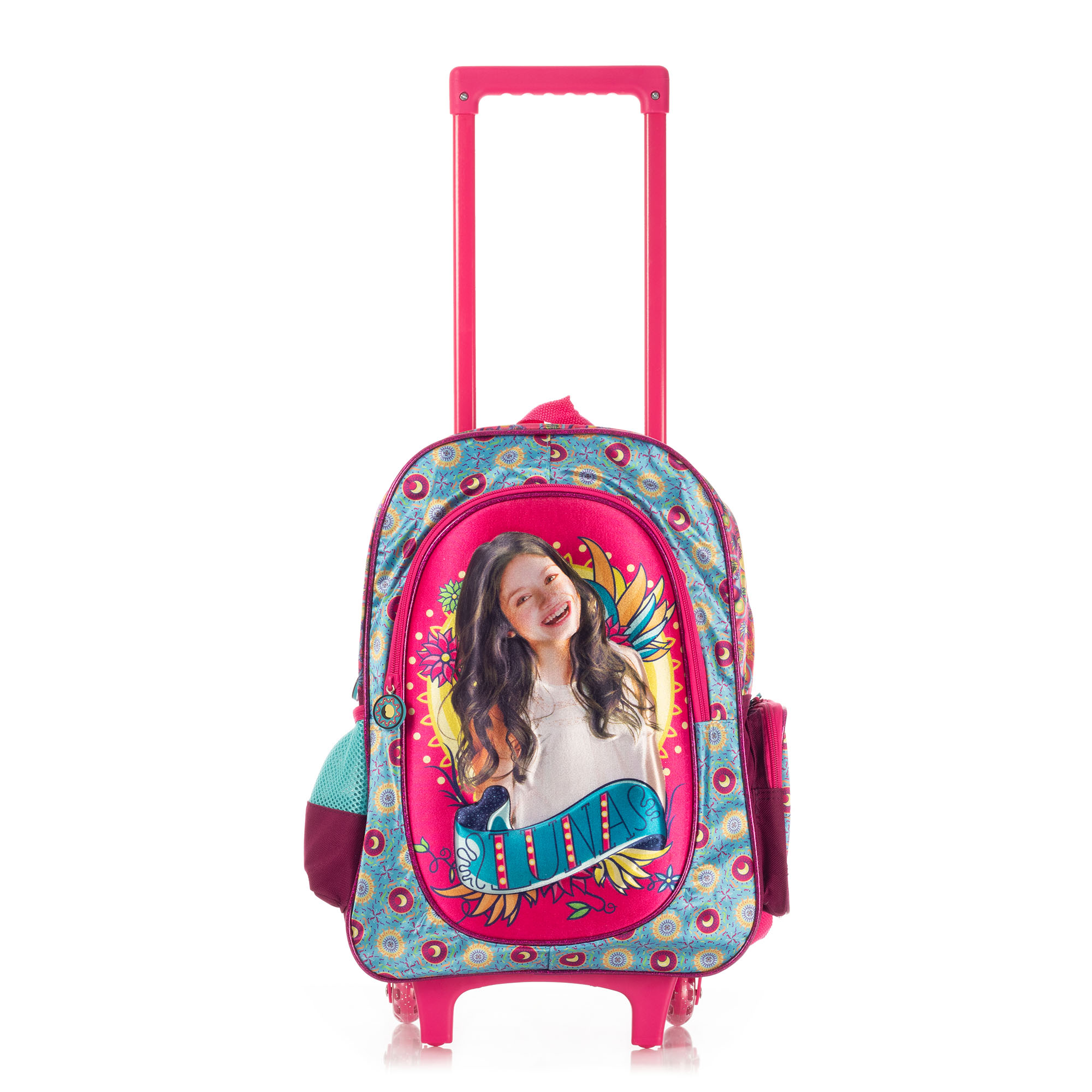 Foto 5 pulgar | Mochila Soy Luna Azul - Rosa Con Ruedas 0218