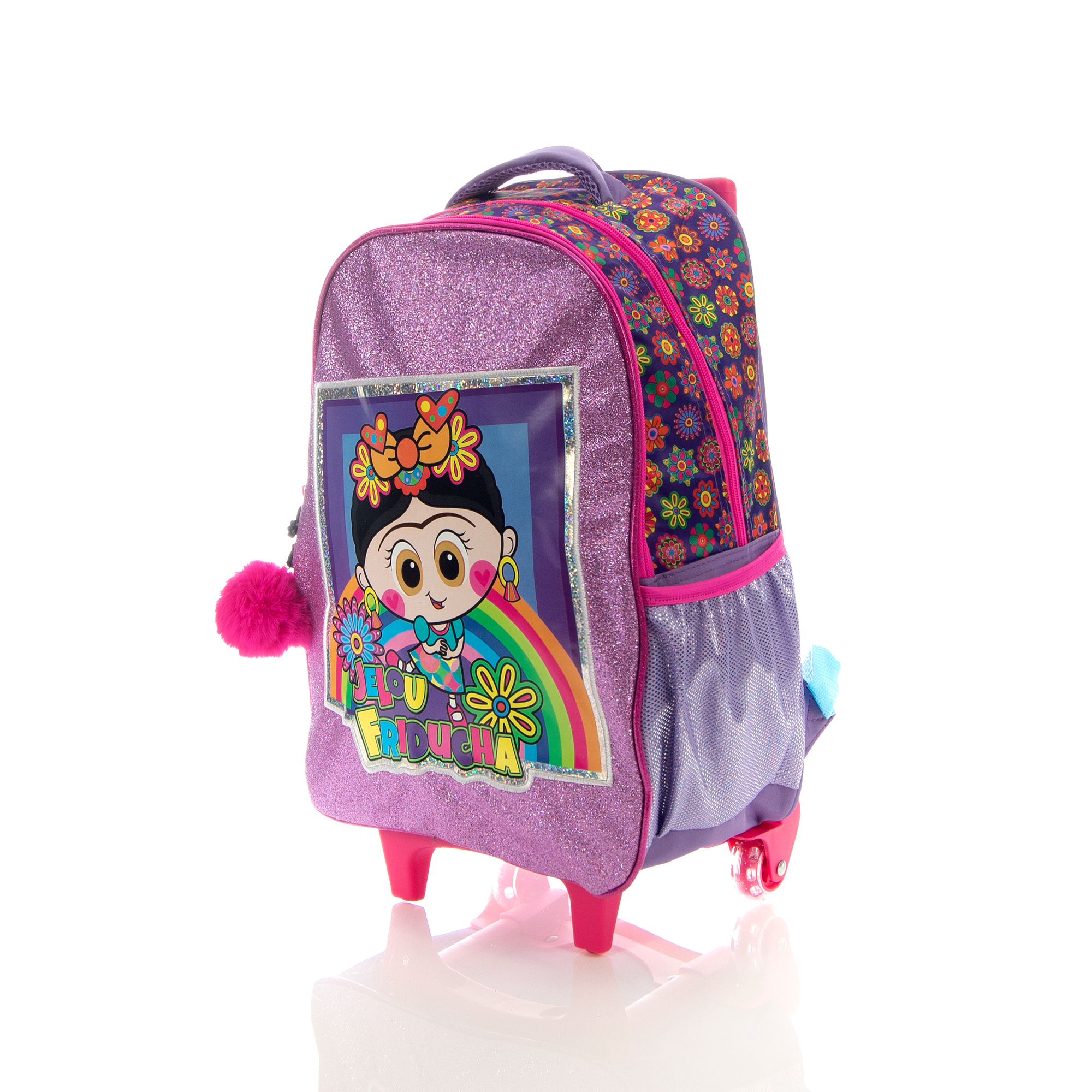 Foto 4 pulgar | Mochila Atmpacks 5035 Rosa Diseño Pu Iridiscente Transparente