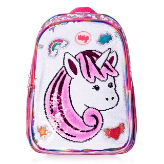 Foto 1 | Mochila ATM Unicornio Arcoiris Lentejuela Wily 0396
