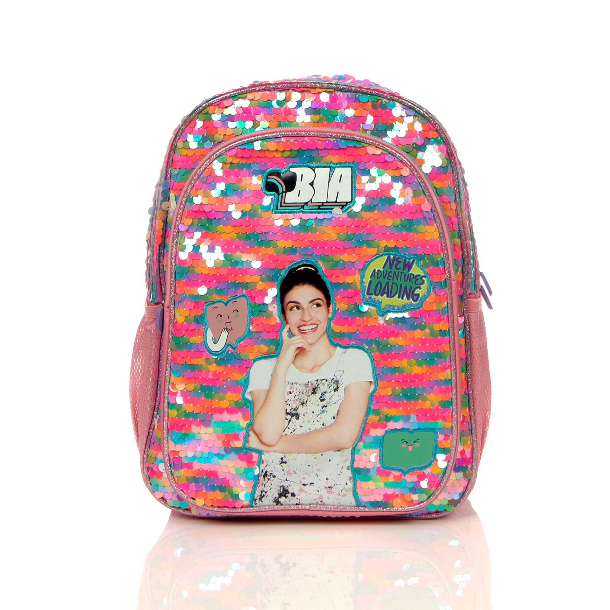 Mochila Escolar ATM Bia con Lentejuela