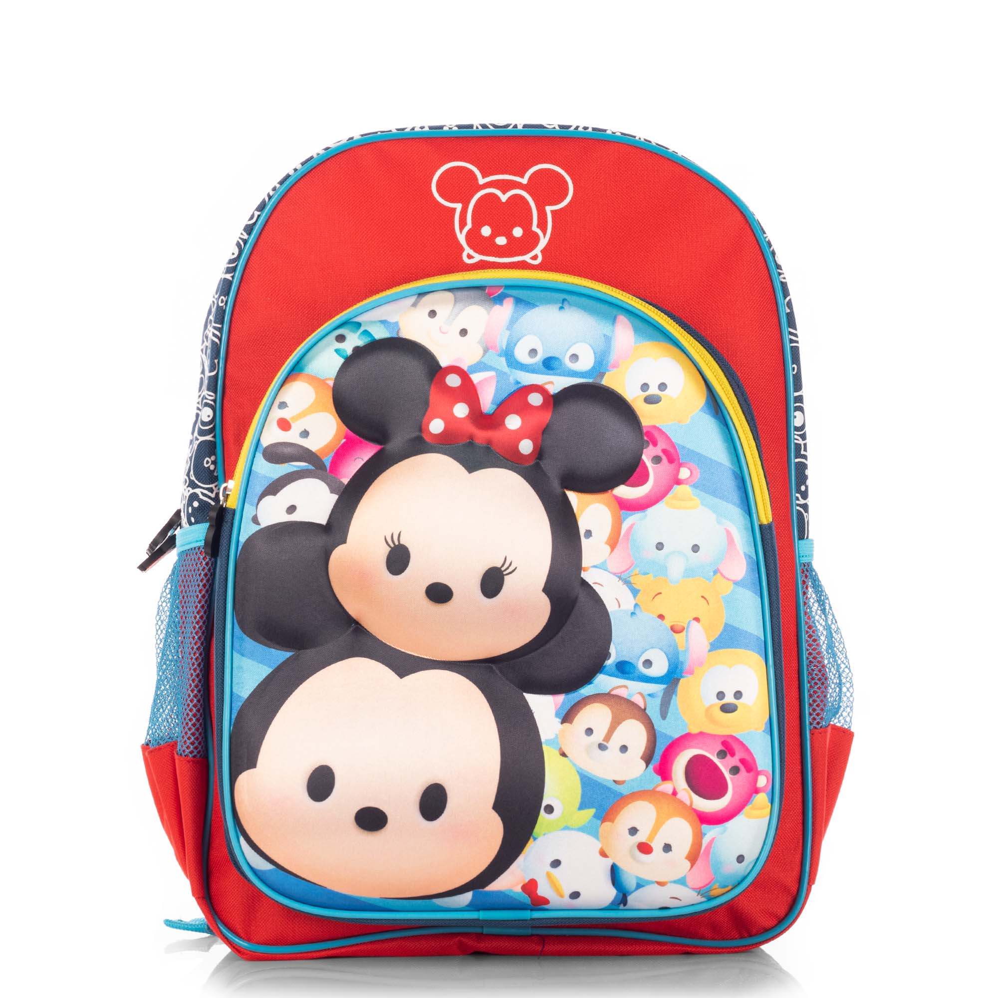 Mochila Tsum Tsum De Disney Realce 3d Color Rojo