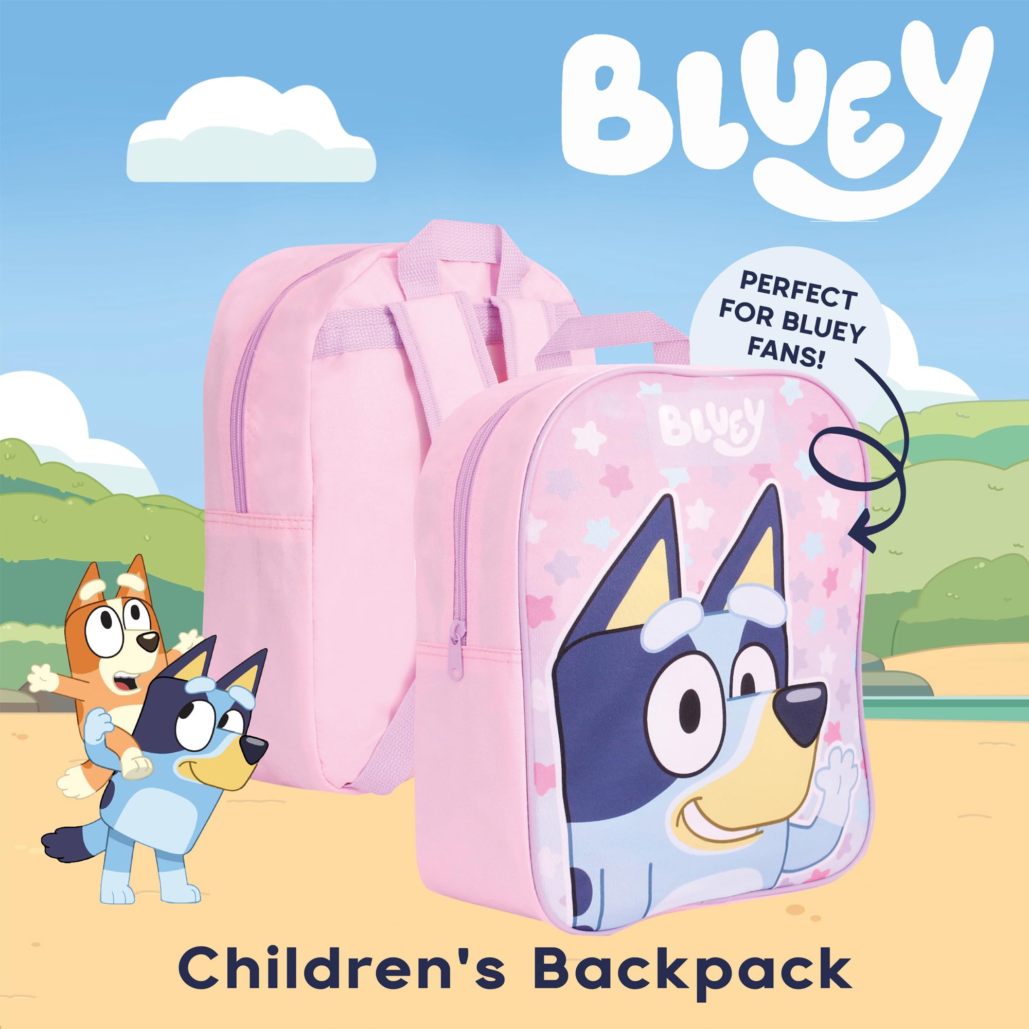 Foto 3 pulgar | Mochila Escolar Bluey Kids Rosa - Venta Internacional