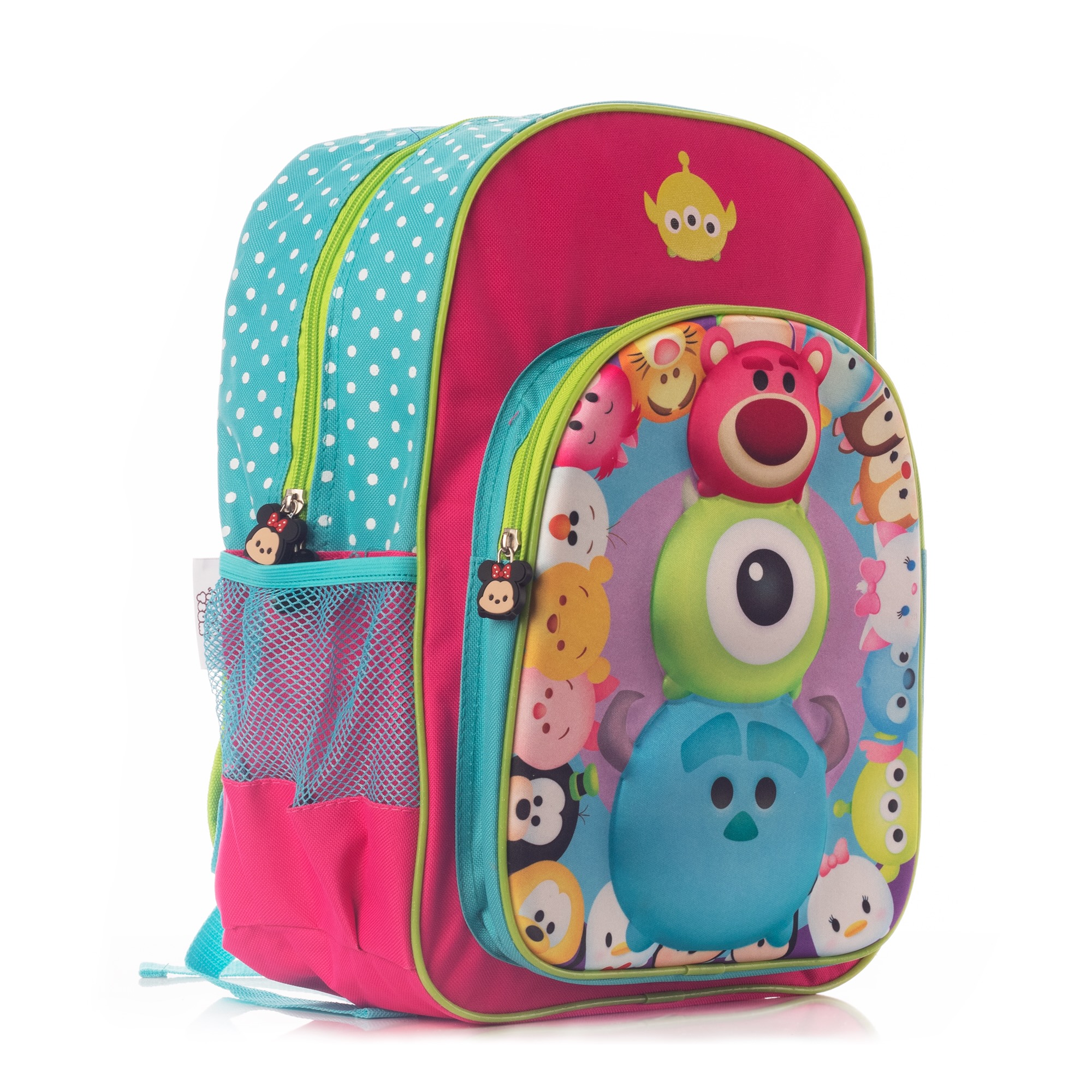Foto 3 pulgar | Mochila Escolar Atm Disney Tsum Tsum 1647 Color Fucsia Diseño Liso