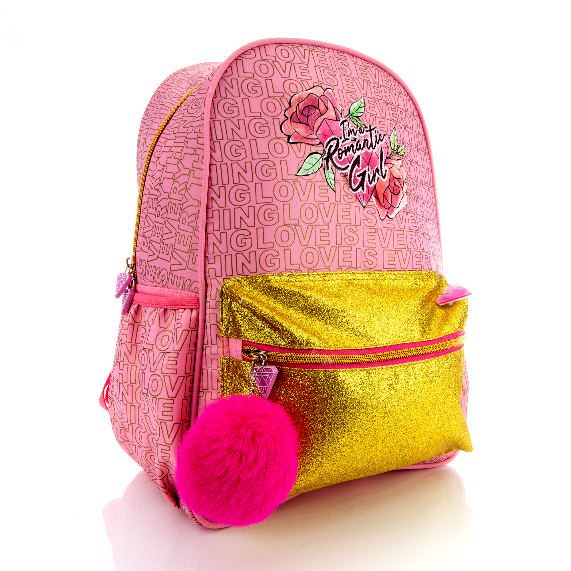 Foto 2 pulgar | Mochila Polinesios Iam Romantic Girl Color Rosa Claro Diseño De La Tela Lisa