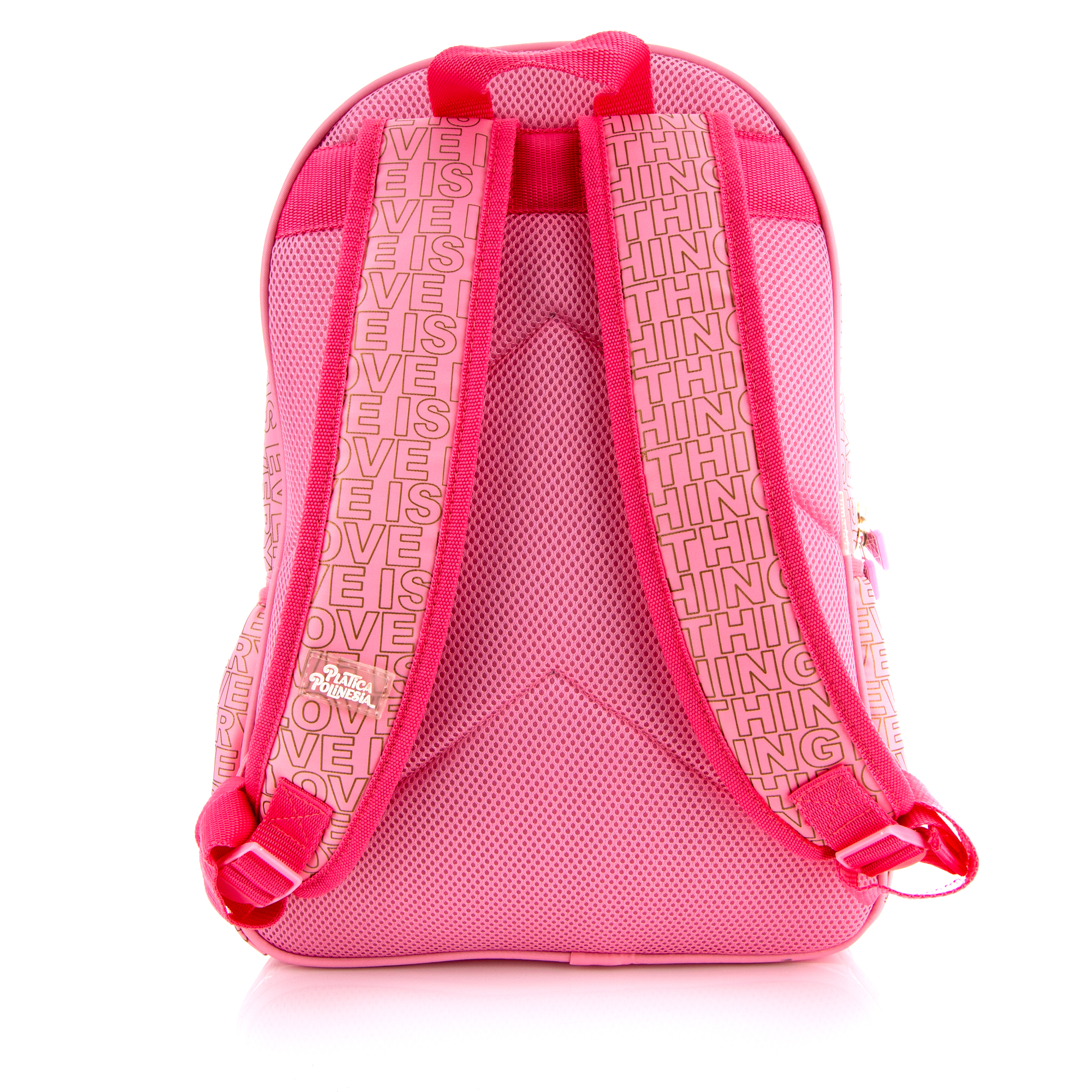 Foto 3 pulgar | Mochila Polinesios Iam Romantic Girl Color Rosa Claro Diseño De La Tela Lisa