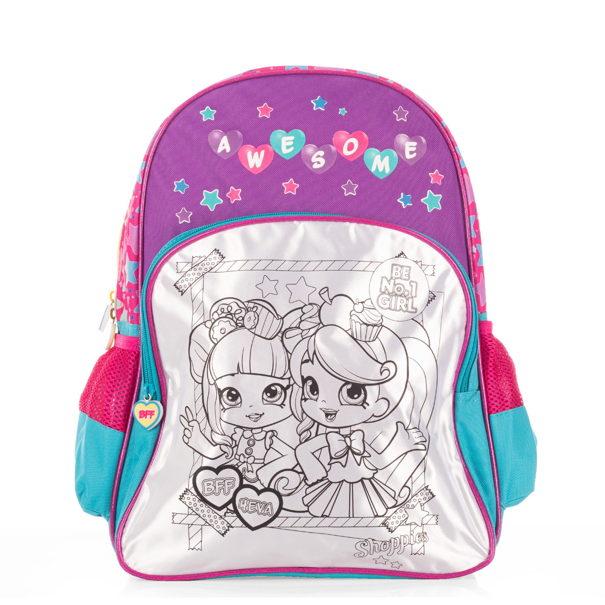 Foto 2 pulgar | Mochila Escolar Infantil Awesome Shoppies
