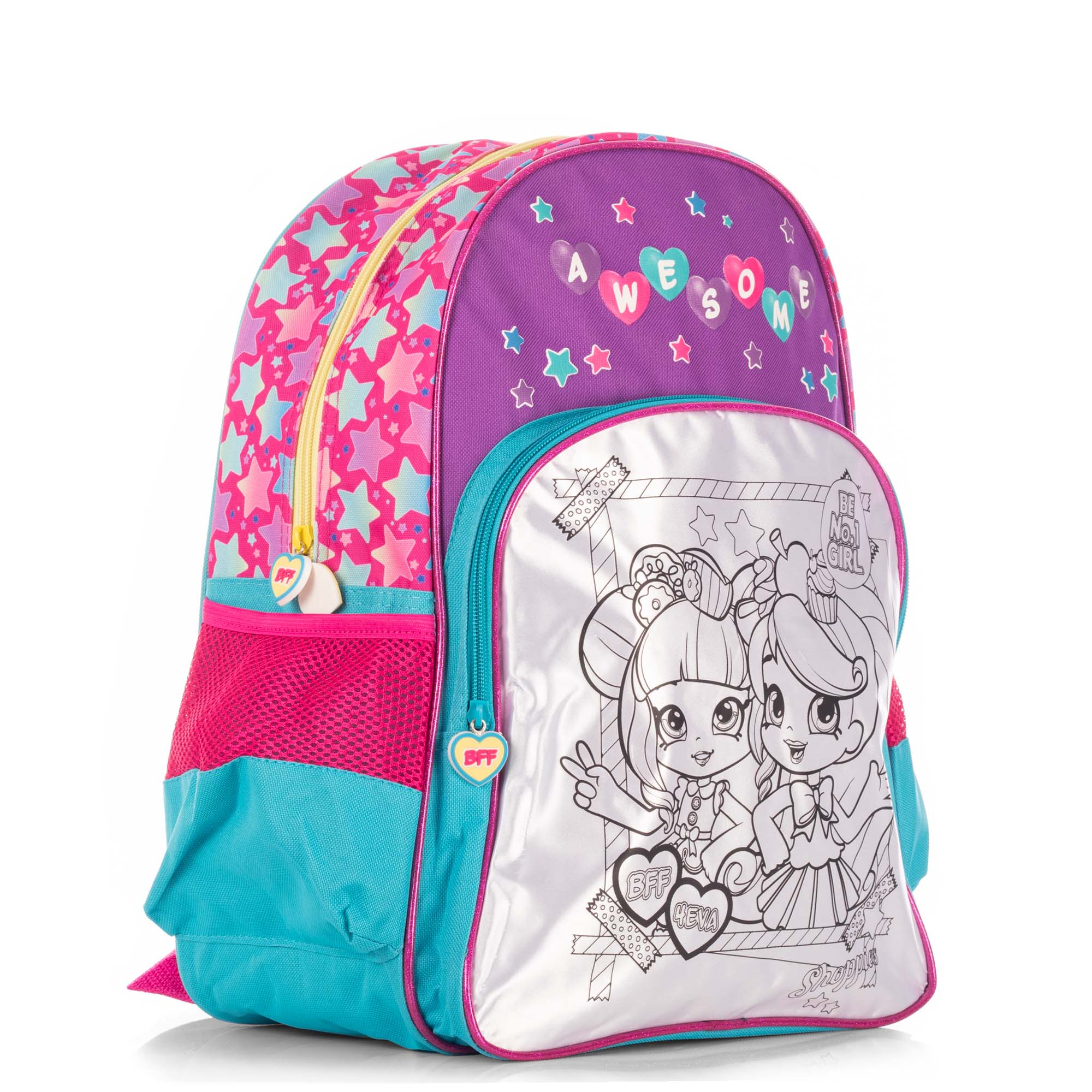 Foto 3 pulgar | Mochila Escolar Infantil Awesome Shoppies
