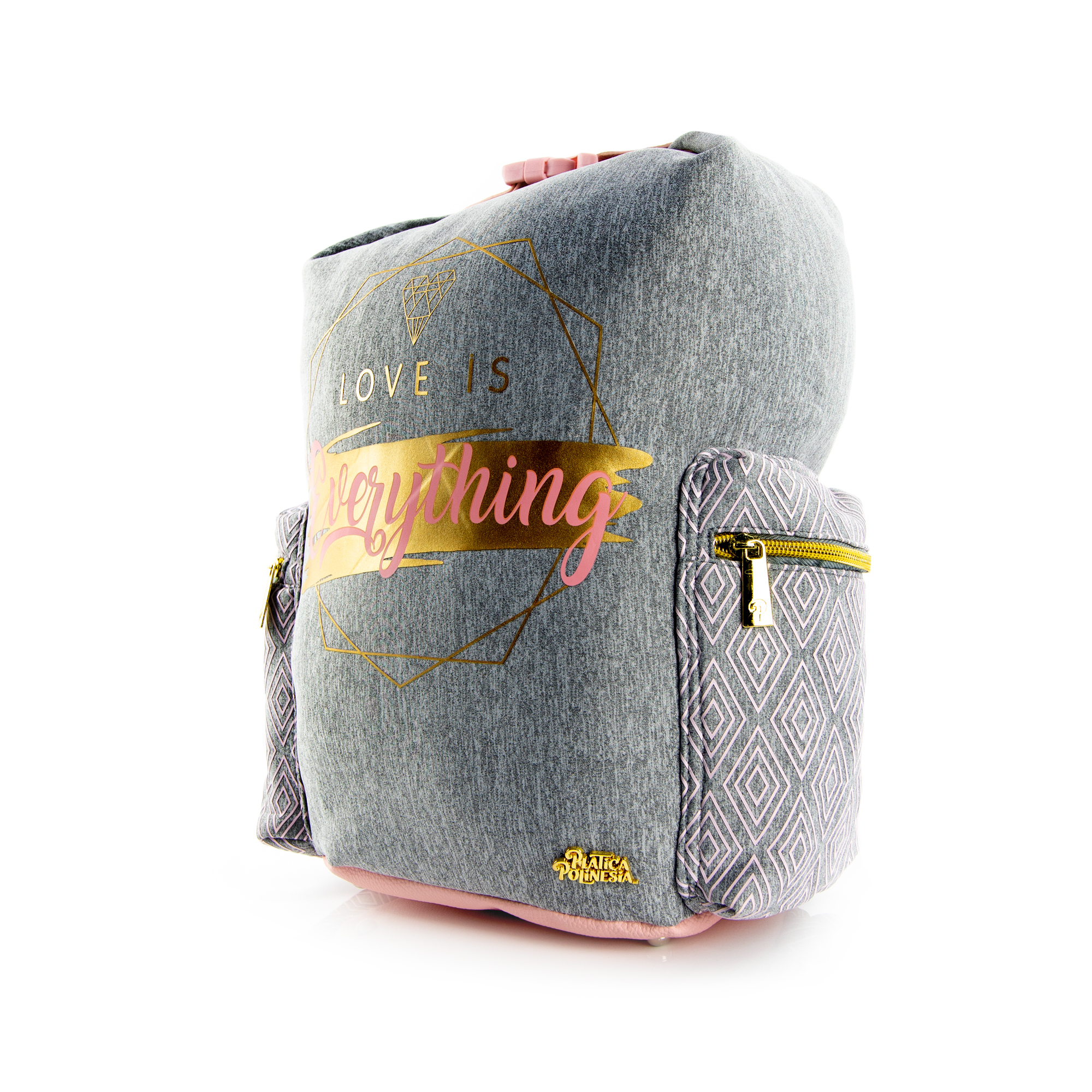 Foto 4 pulgar | Mochila Handbag Polinesios Love Is Everything Oficial 5944