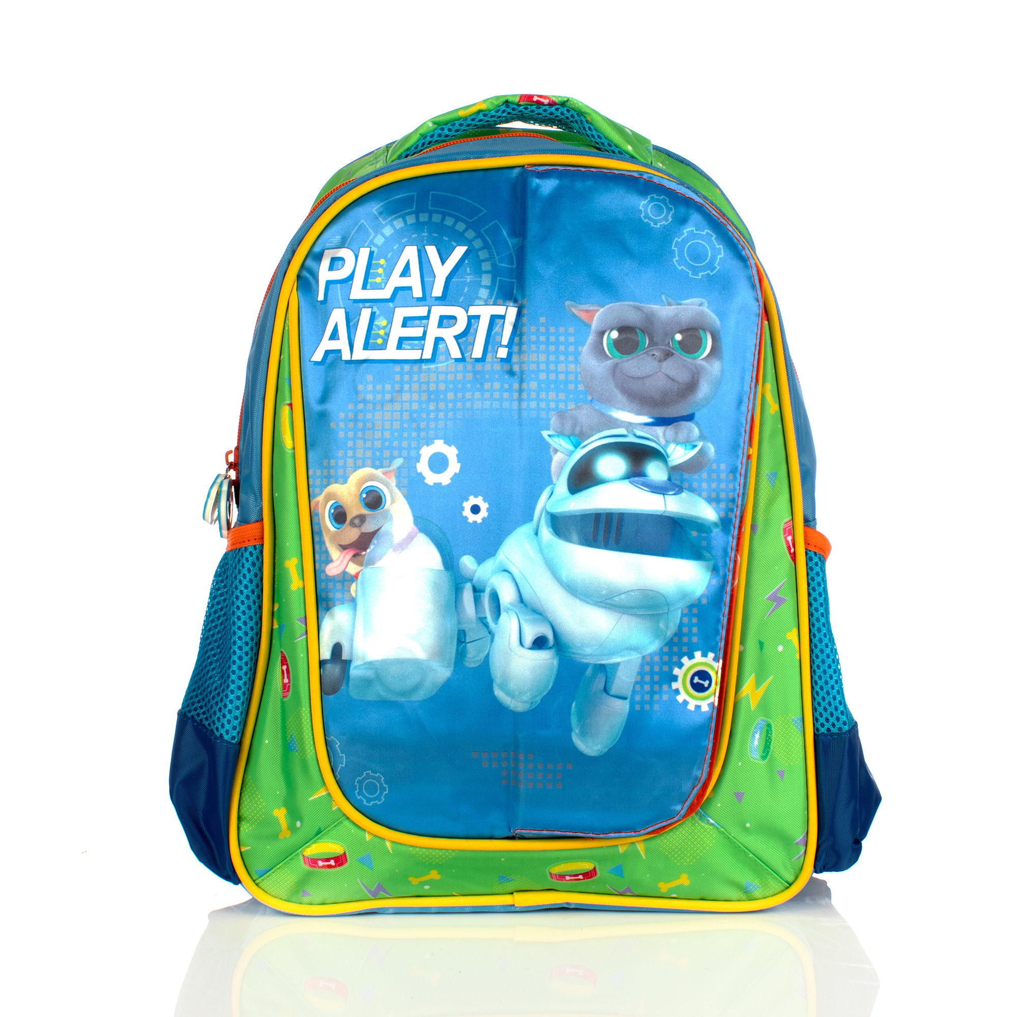 Mochila Escolar Puppy Dog Pals Con Tres Vistas