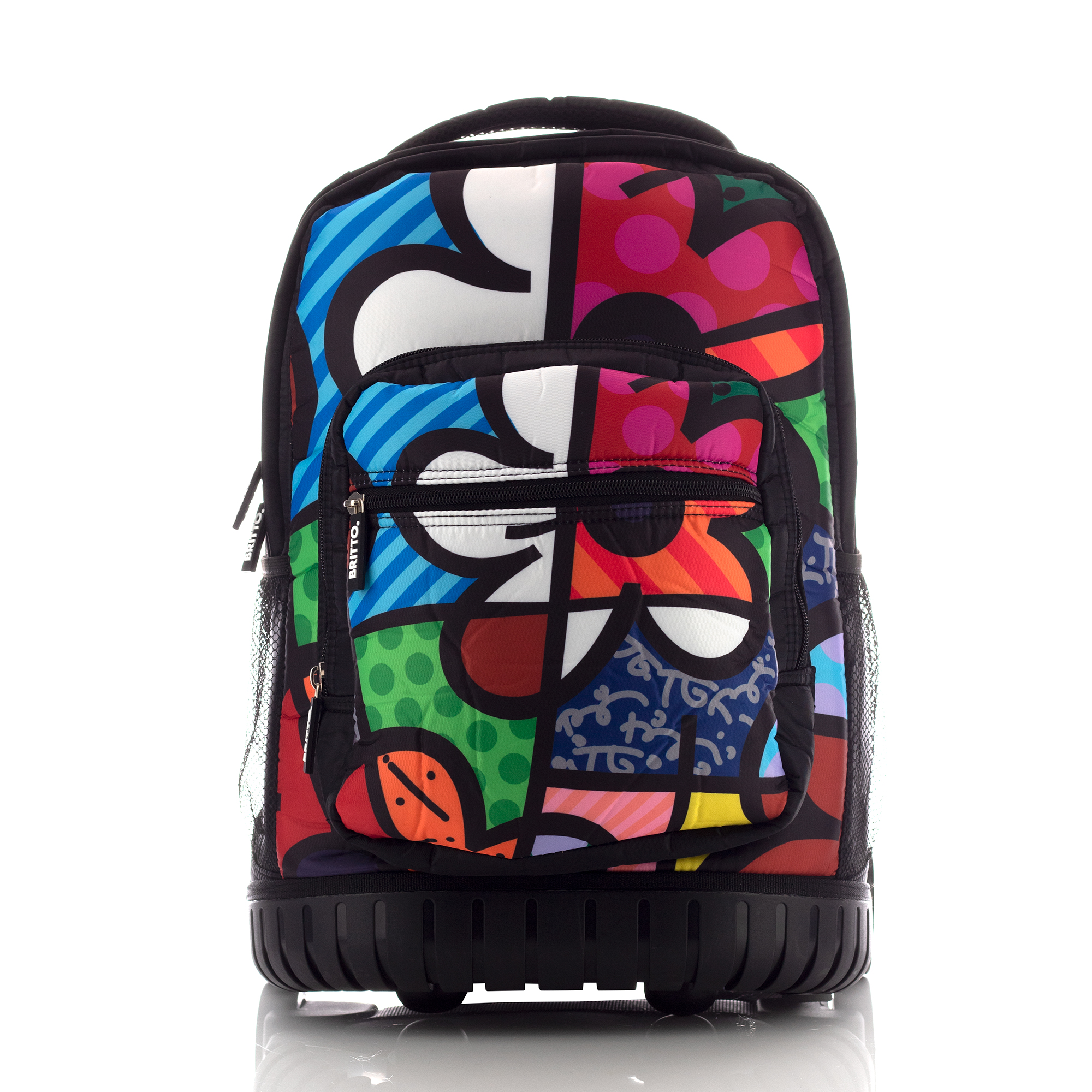 Foto 2 pulgar | Mochila Viaje Atmpacks 9523 Color Negro Diseño Flower