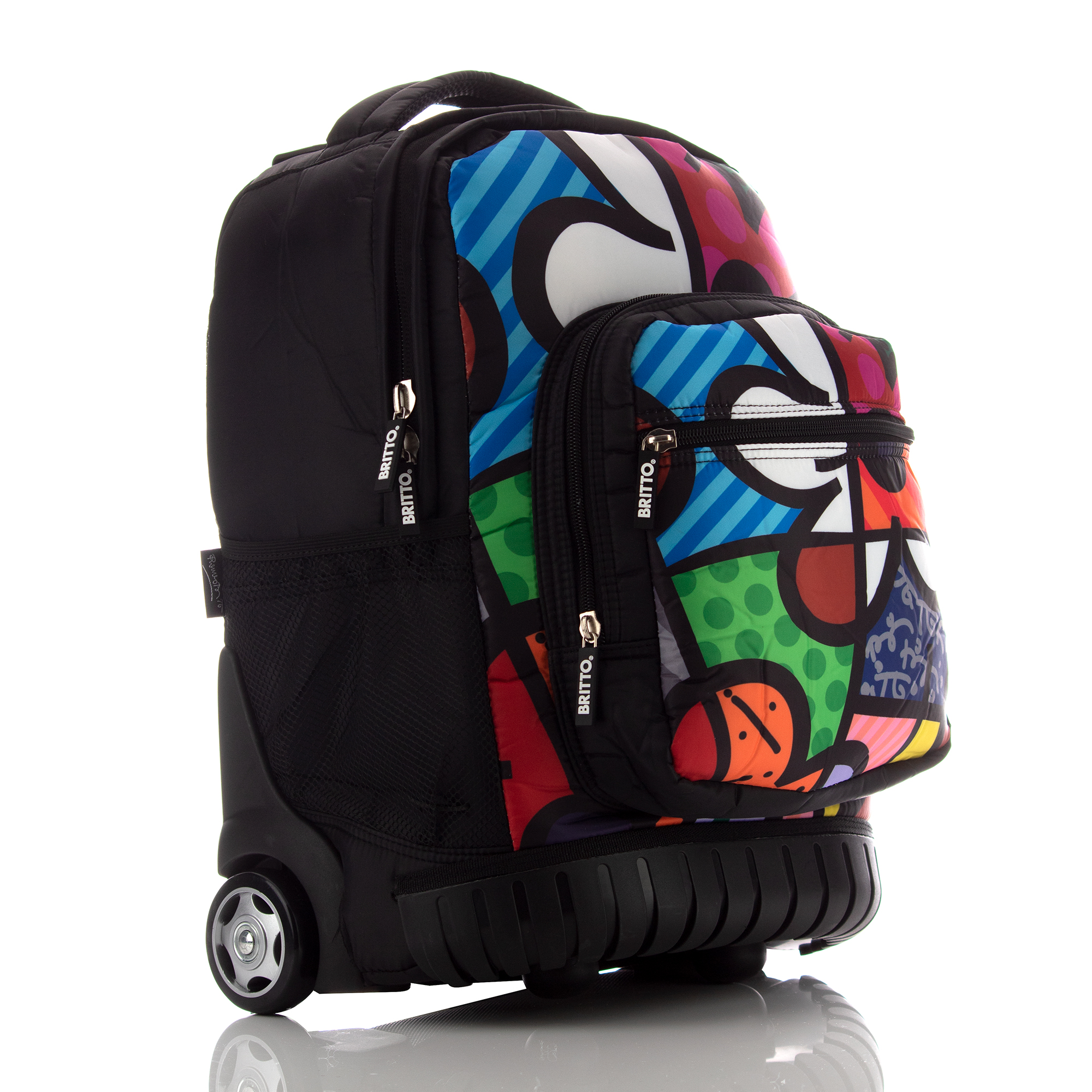 Foto 3 pulgar | Mochila Viaje Atmpacks 9523 Color Negro Diseño Flower