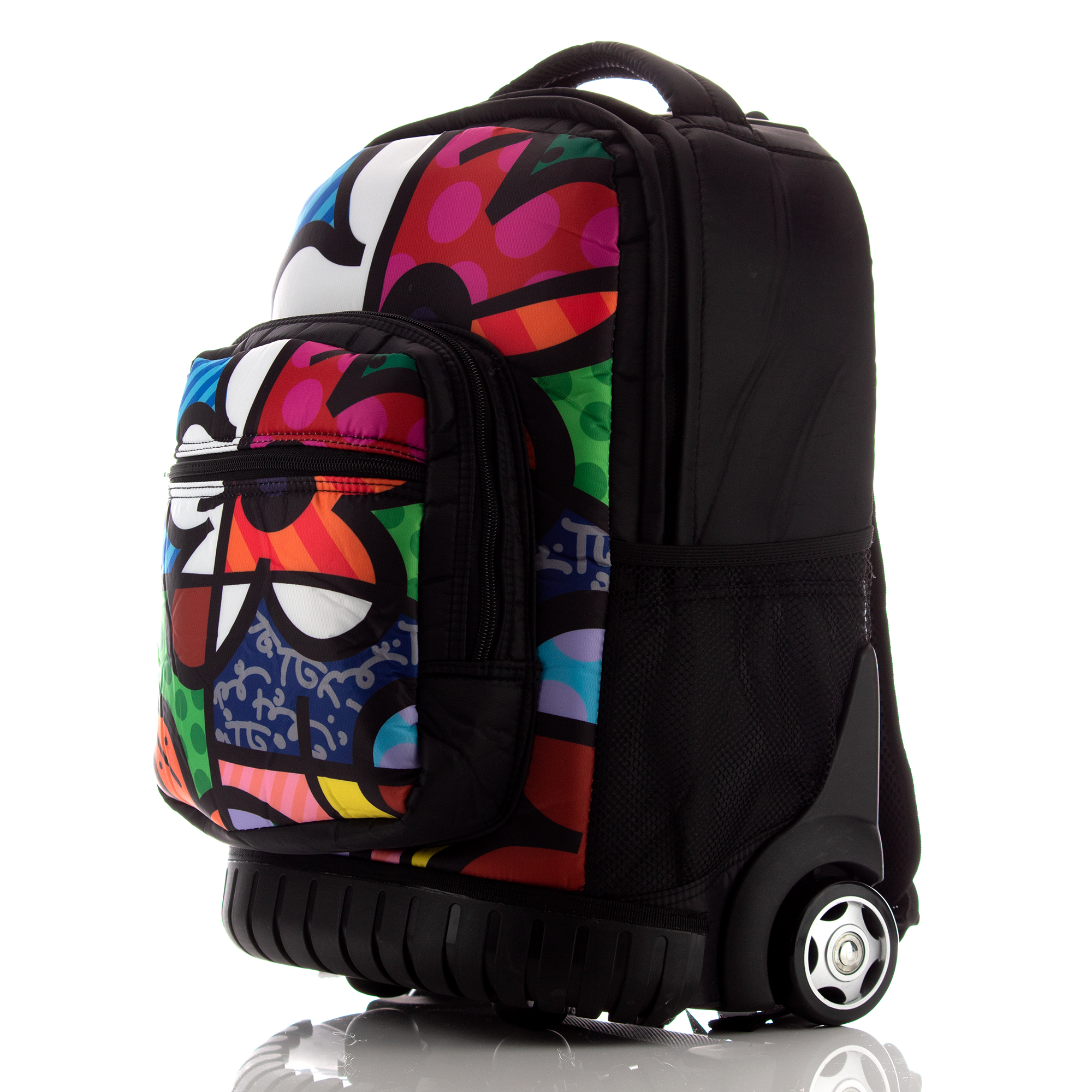 Foto 4 pulgar | Mochila Viaje Atmpacks 9523 Color Negro Diseño Flower