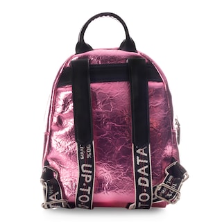 Foto 3 | Mini Backpack Wink Corrugada Rosa Wilys Mochila Diseño De La Tela Brilloso.