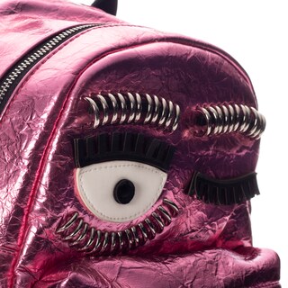 Foto 4 | Mini Backpack Wink Corrugada Rosa Wilys Mochila Diseño De La Tela Brilloso.