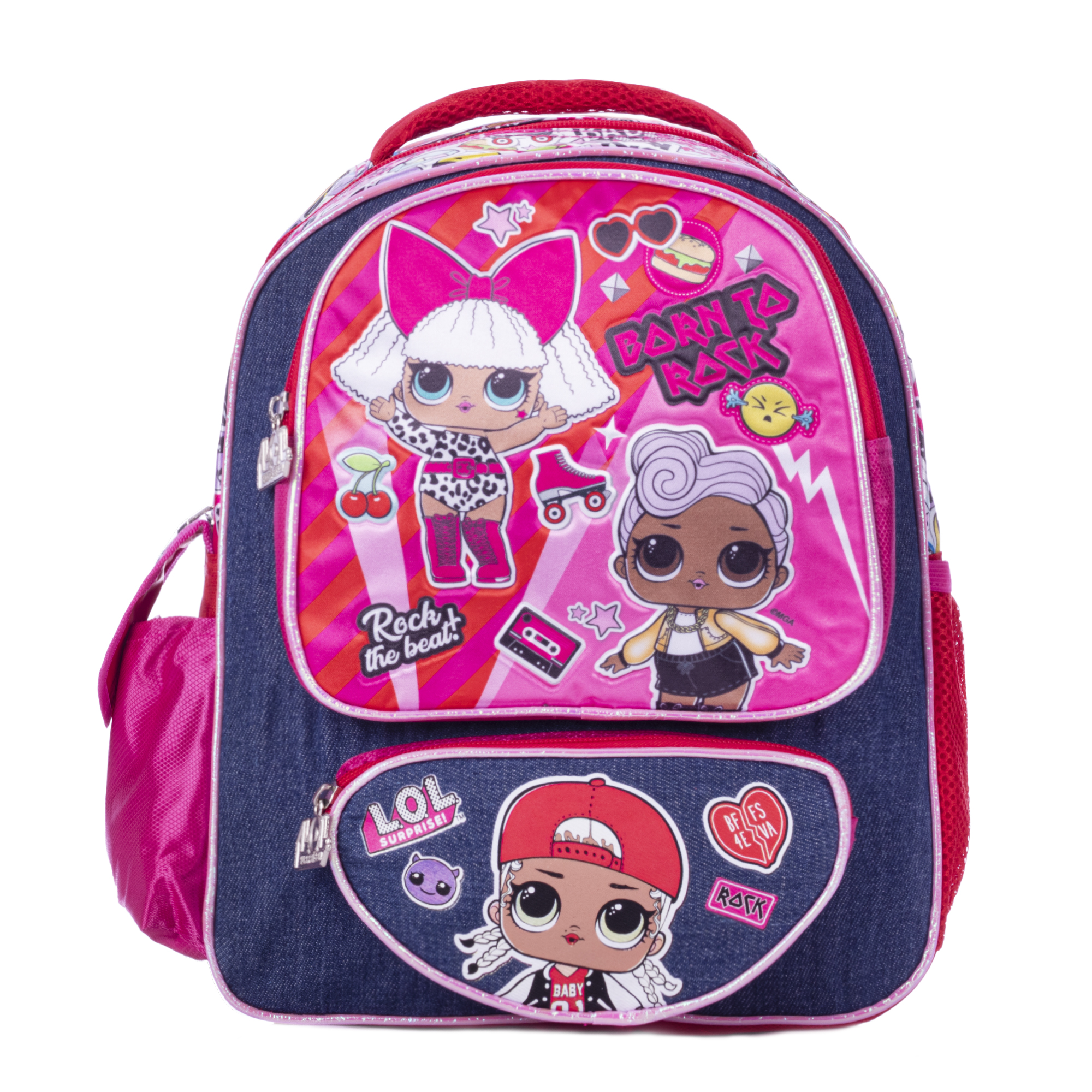 Mochila Lol Surpise Born To Rock Color Rosa Diseño De La Tela Liso