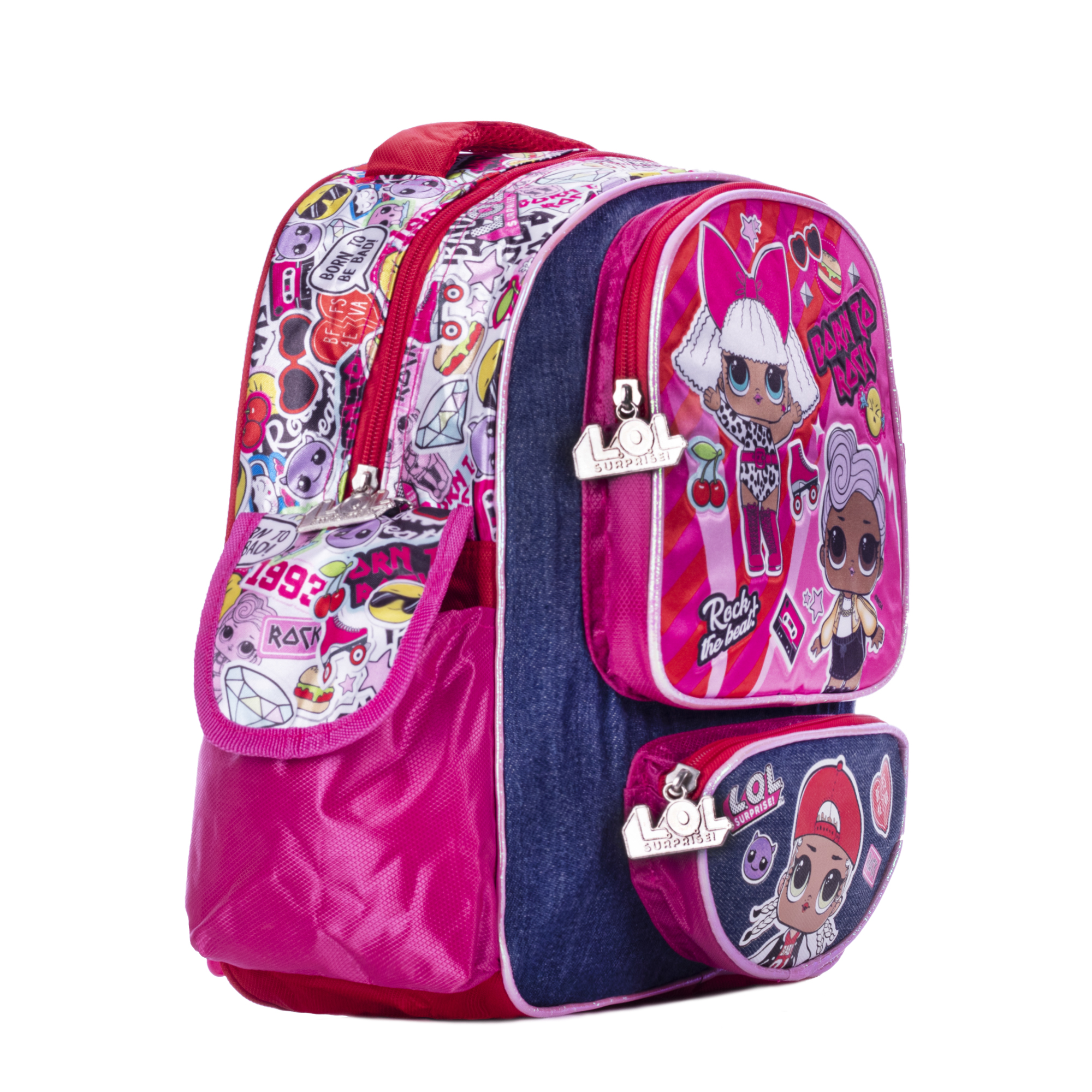 Foto 3 pulgar | Mochila Lol Surpise Born To Rock Color Rosa Diseño De La Tela Liso