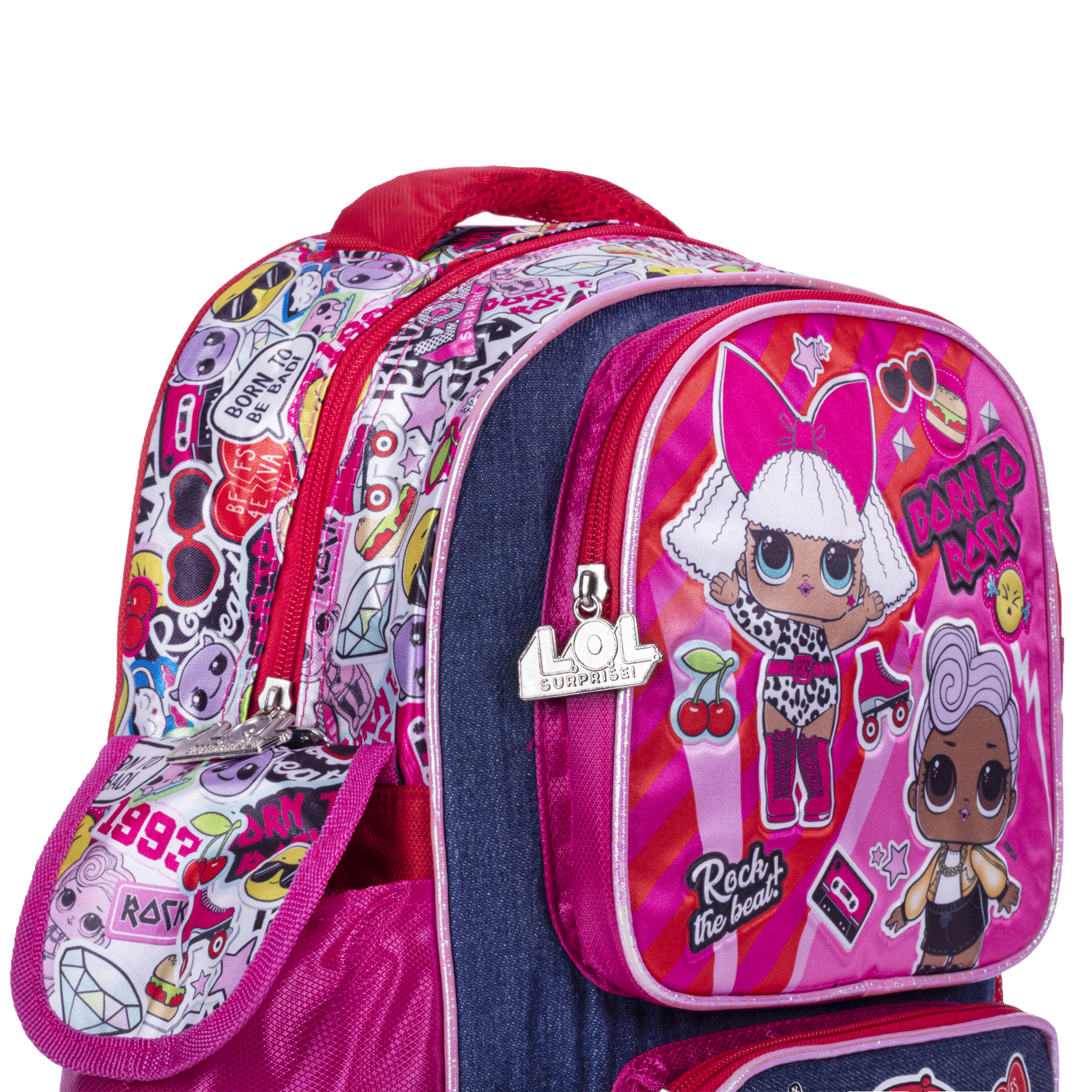 Foto 5 pulgar | Mochila Lol Surpise Born To Rock Color Rosa Diseño De La Tela Liso
