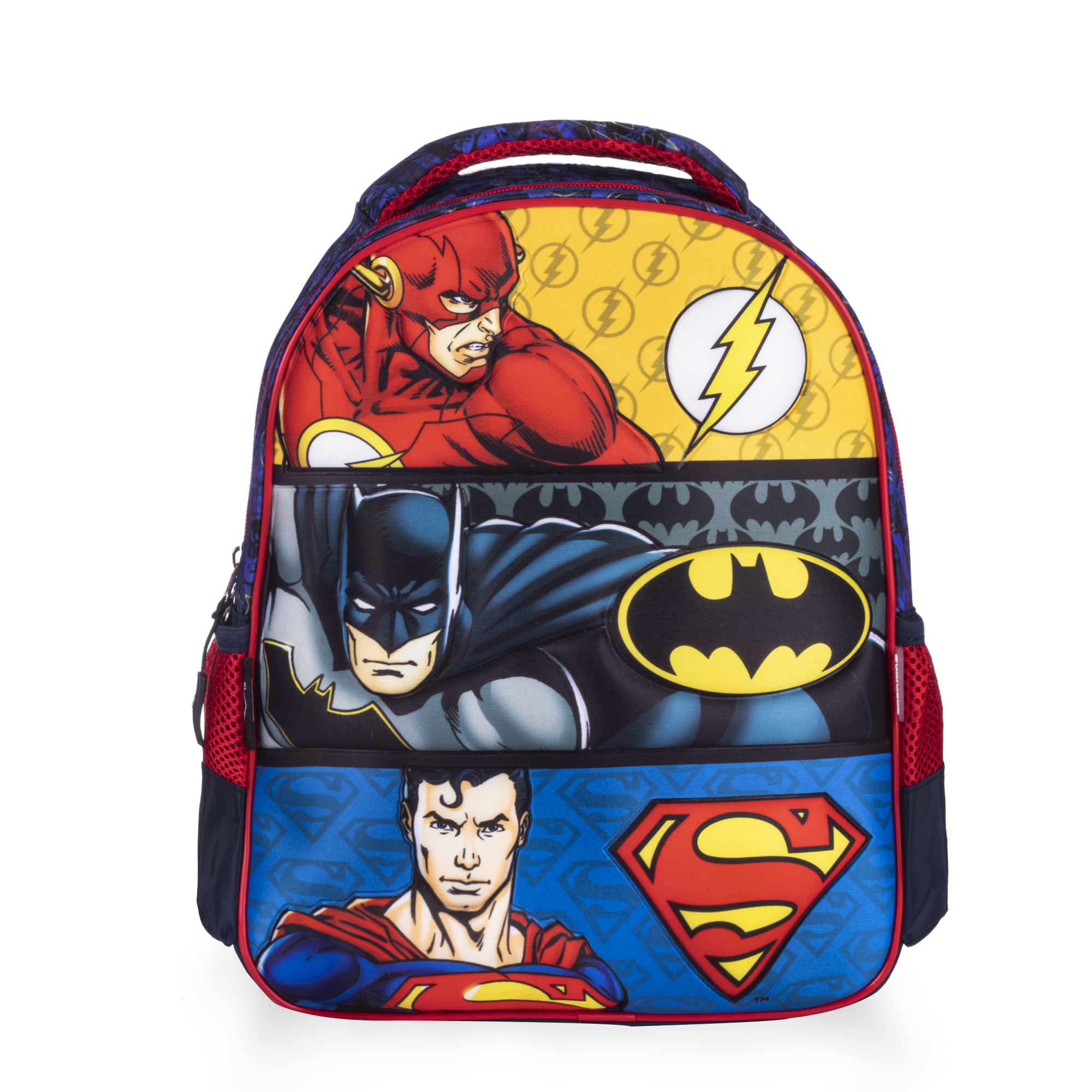 Foto 2 pulgar | Mochila Kínder Liga De La Justicia 3d Escolar Super Héroes Color Multicolor