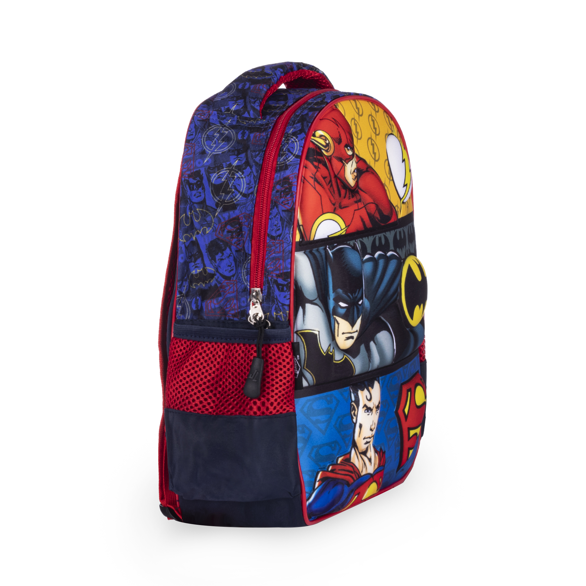 Foto 3 pulgar | Mochila Kínder Liga De La Justicia 3d Escolar Super Héroes Color Multicolor