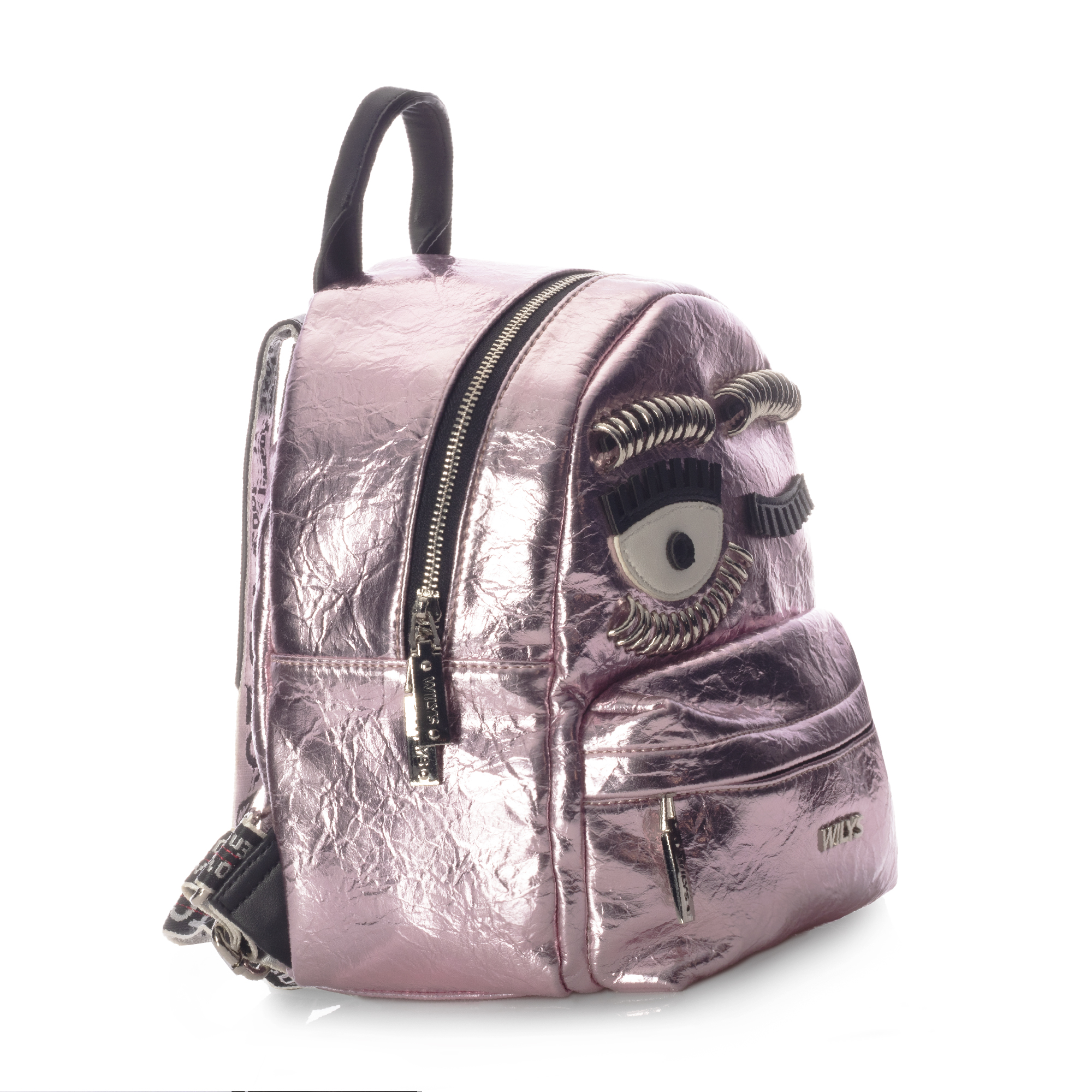 Foto 3 pulgar | Mini Backpack Wink Corrugada Lila Wilys Mochila