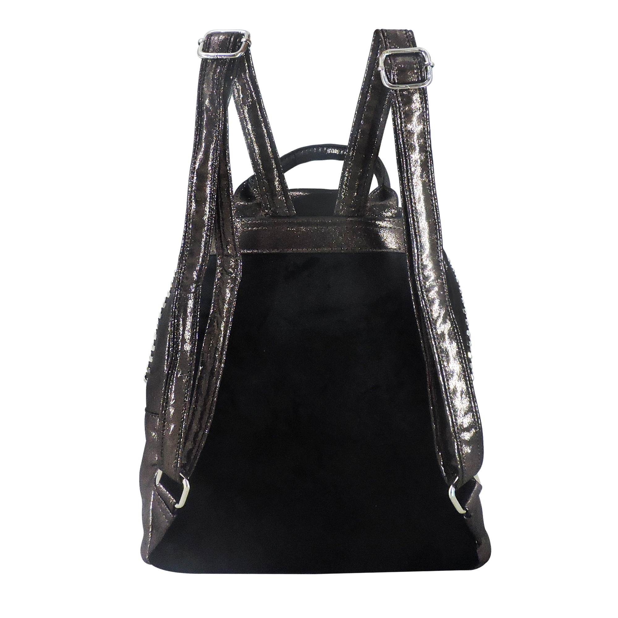 Foto 4 pulgar | Mini Backpack Love Glitter Gris Wilys Mochila
