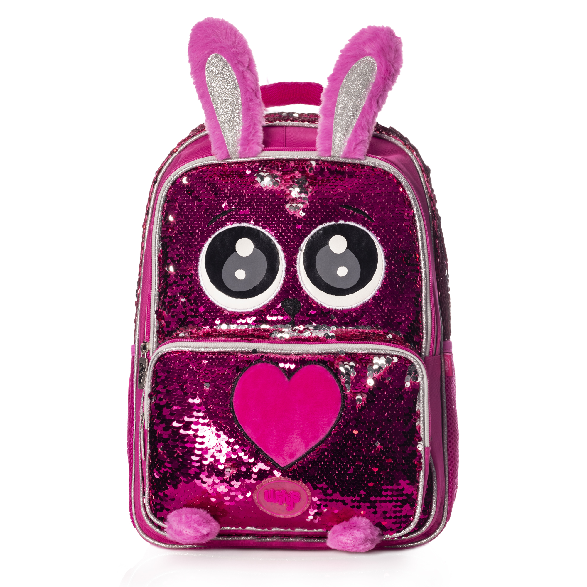 Mochila Lentejuela Reversible Wilys Rabbit Pink