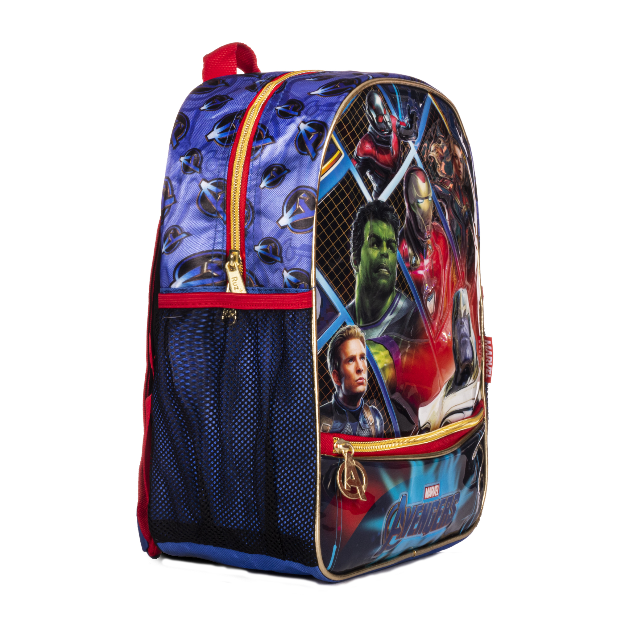 Foto 3 pulgar | Mochila Avengers Marvel End Game Ruz Color Azul Diseño De La Tela Liso
