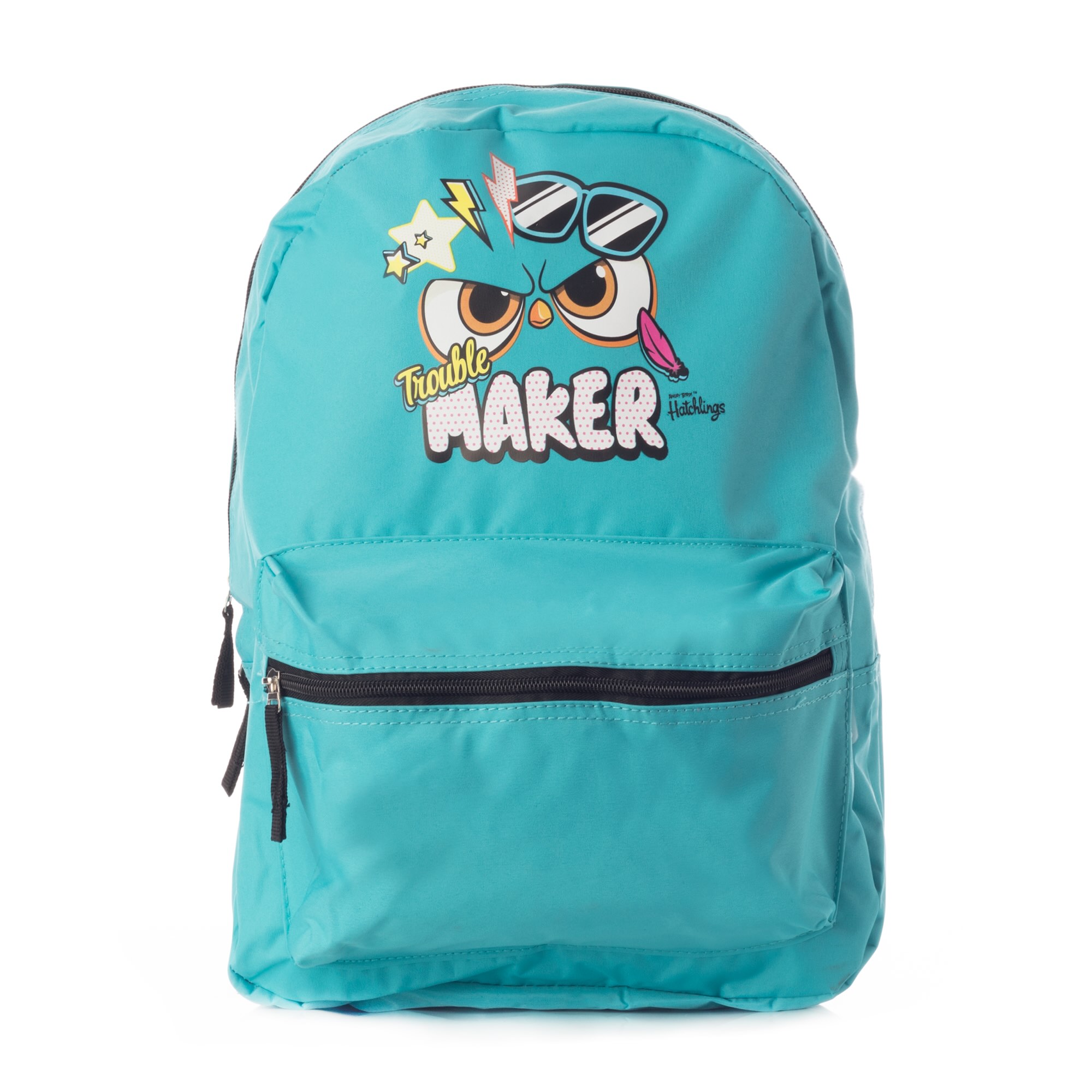 Mochila Escolar Nieva Angry Birds Amplia Turquesa 1096