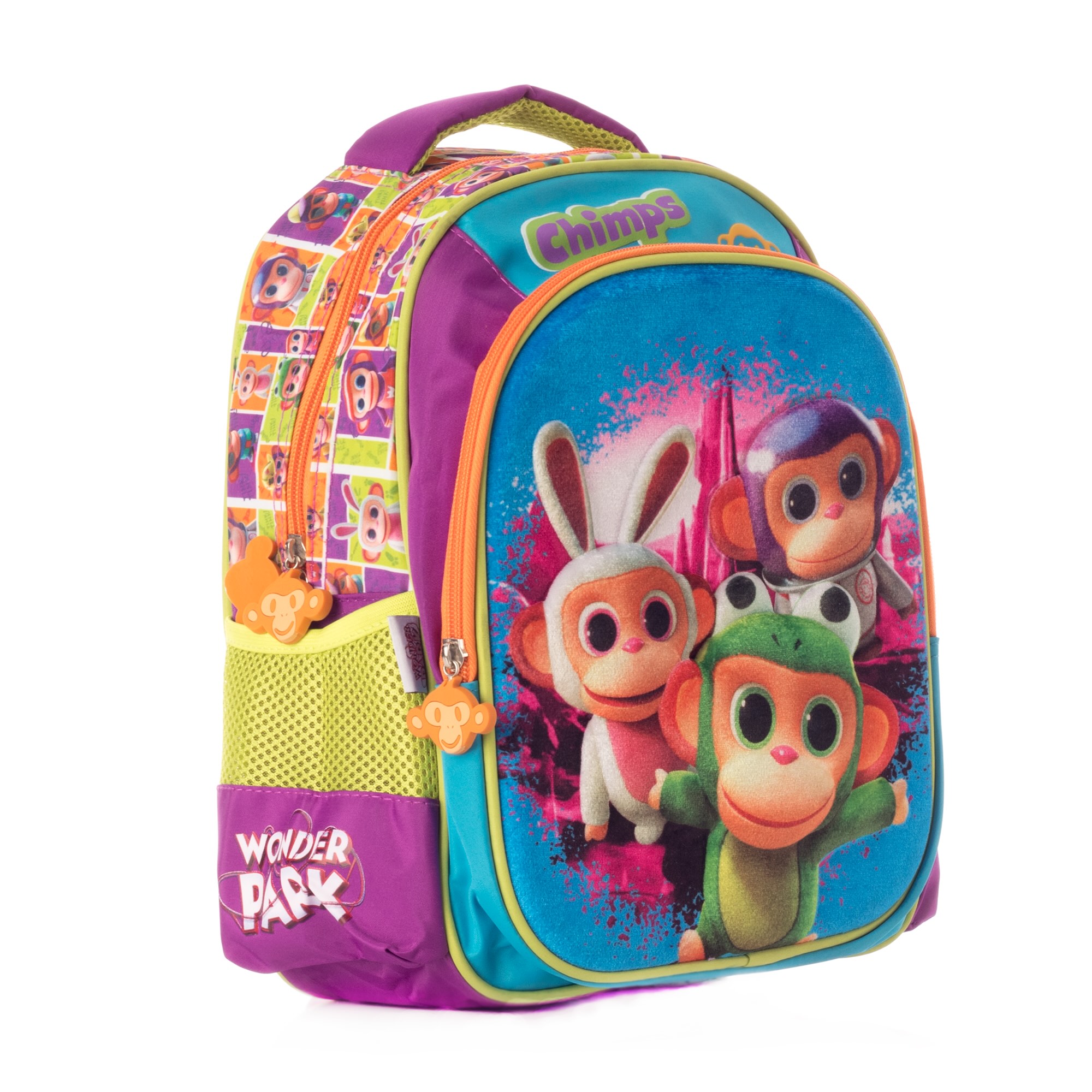 Foto 3 pulgar | Mochila Escolar Wonder Park Chimps 1332