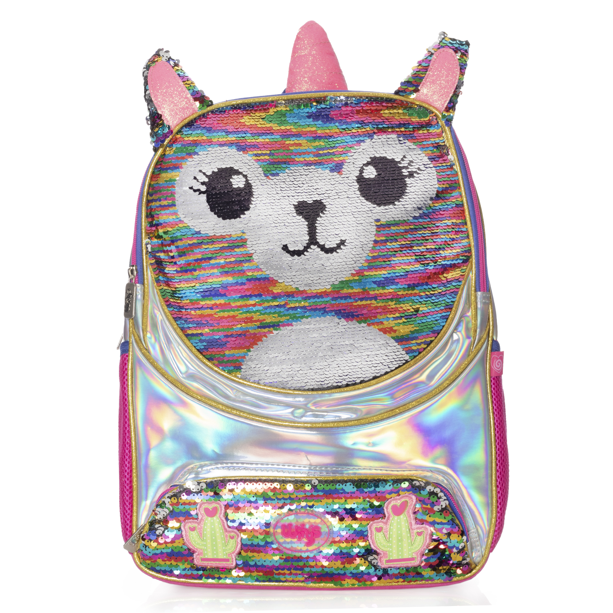 Foto 2 pulgar | Mochila Llama Lentejuela Multicolor Wilys