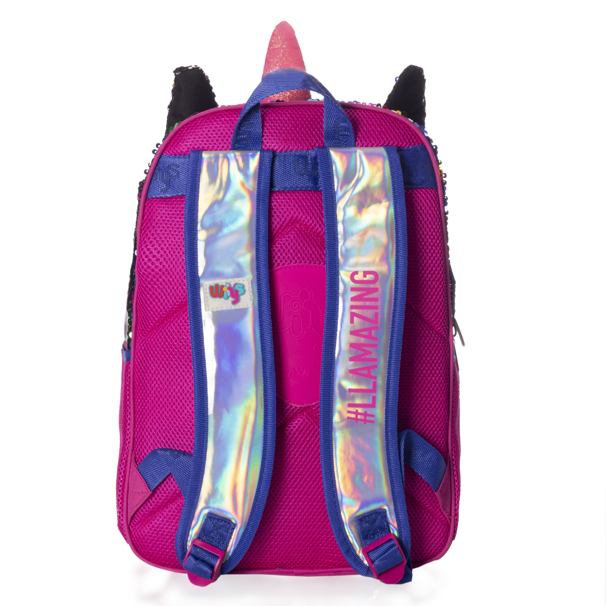 Foto 4 pulgar | Mochila Llama Lentejuela Multicolor Wilys