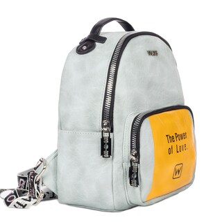 Foto 2 | Mini Backpack The Power Of Love Azul Wilys Mochila Diseño De La Tela Liso