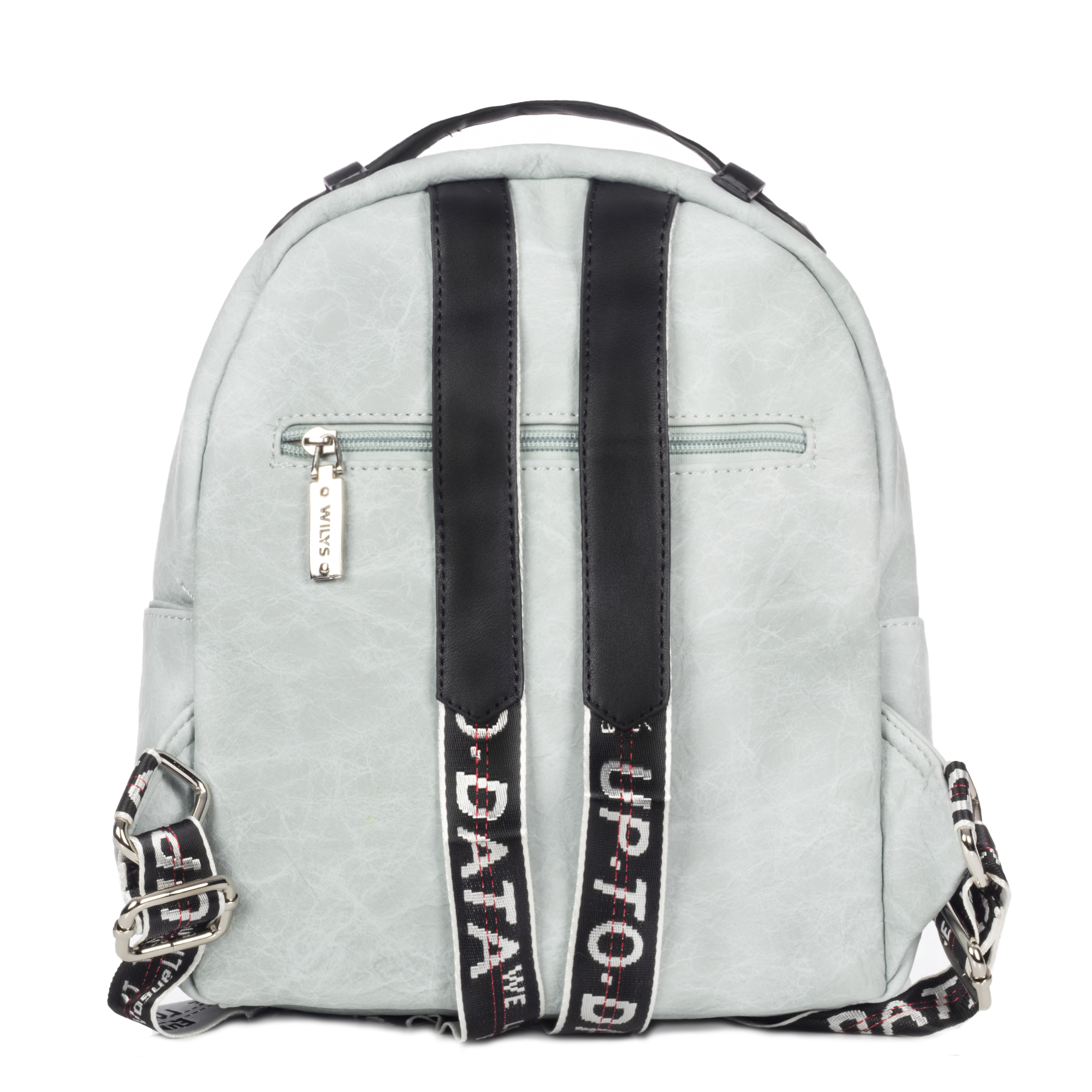 Foto 4 pulgar | Mini Backpack The Power Of Love Azul Wilys Mochila Diseño De La Tela Liso