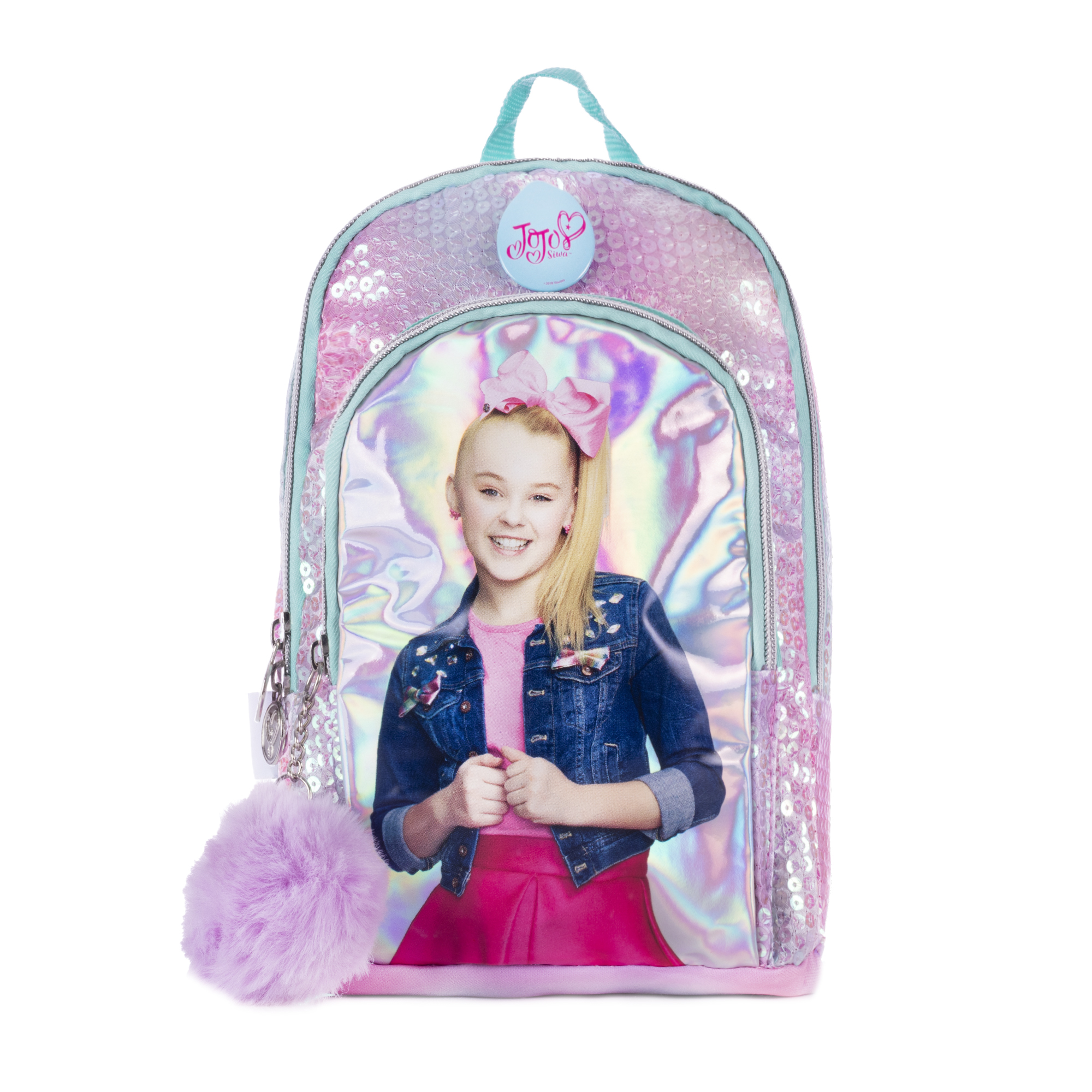 Foto 2 pulgar | Mochila ATM Jojo Siwa Lentejuela Plateada