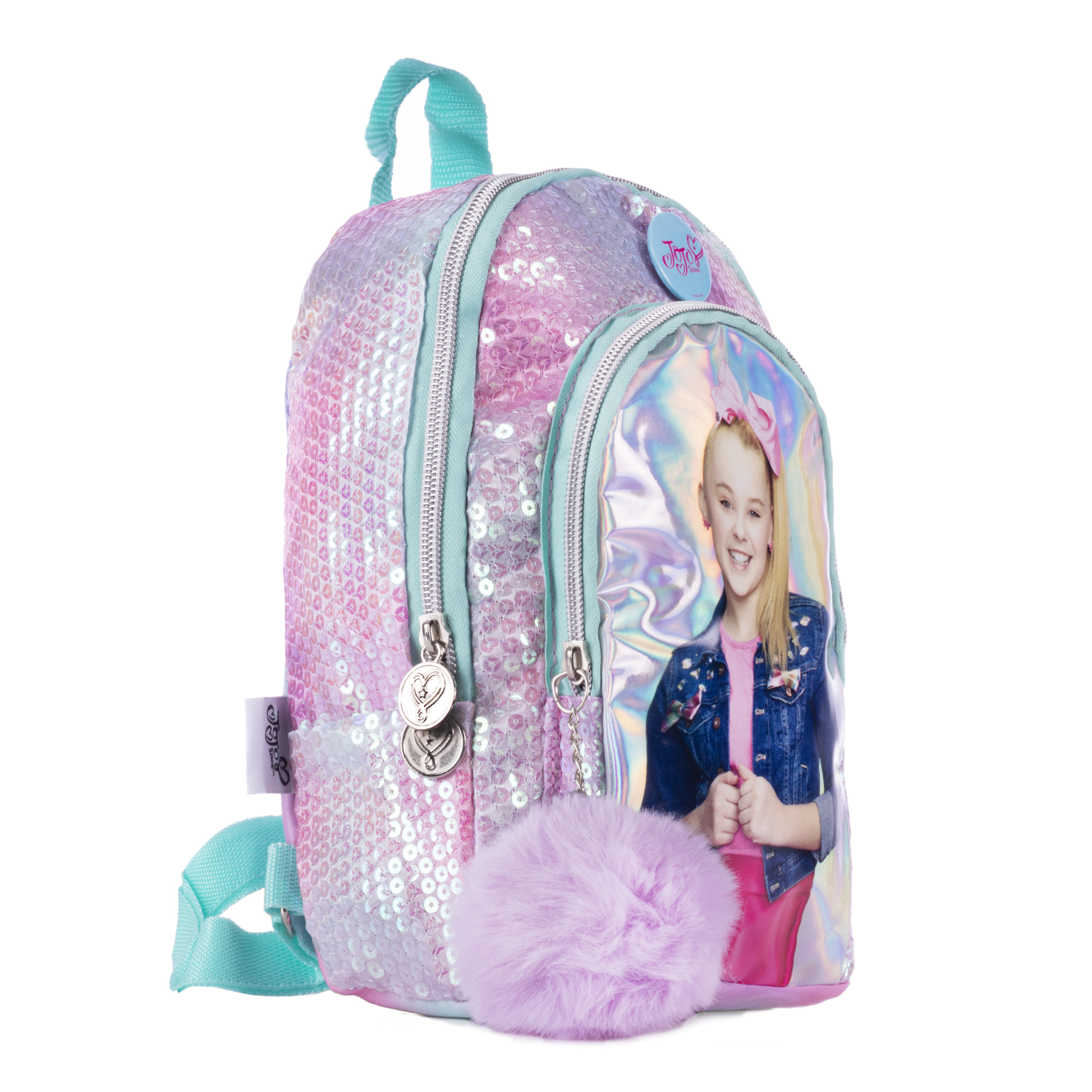 Foto 3 pulgar | Mochila ATM Jojo Siwa Lentejuela Plateada