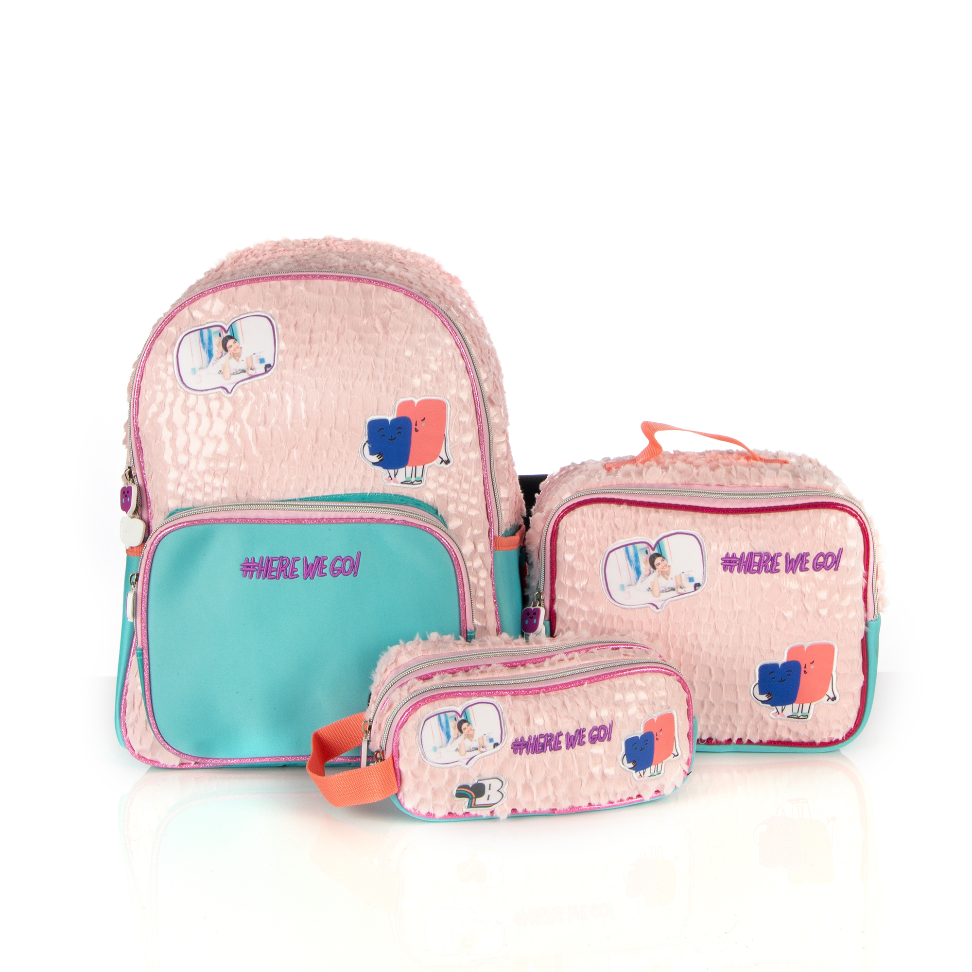 Set Bía Plush ATM con Textura Combo 3 Piezas