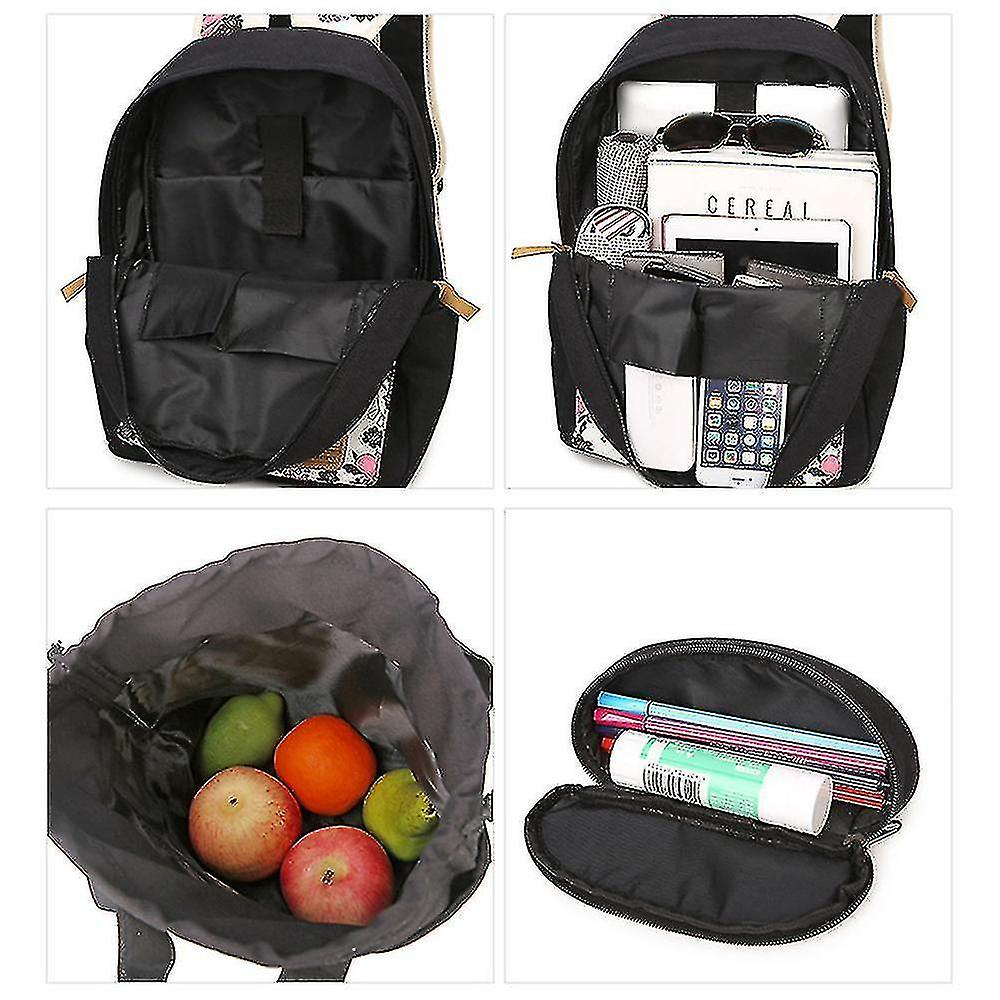 Foto 4 pulgar | Mochila Huoguo con Lapicera y Lonchera para Niña-Venta Internacional