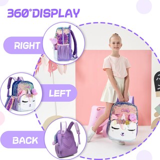Foto 3 | Mochila con Lonchera Meetbelify para Niña-Venta Internacional