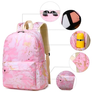 Foto 2 | Mochila con Lonchera y Lapicera Bluboon Rosa-Venta Internacional