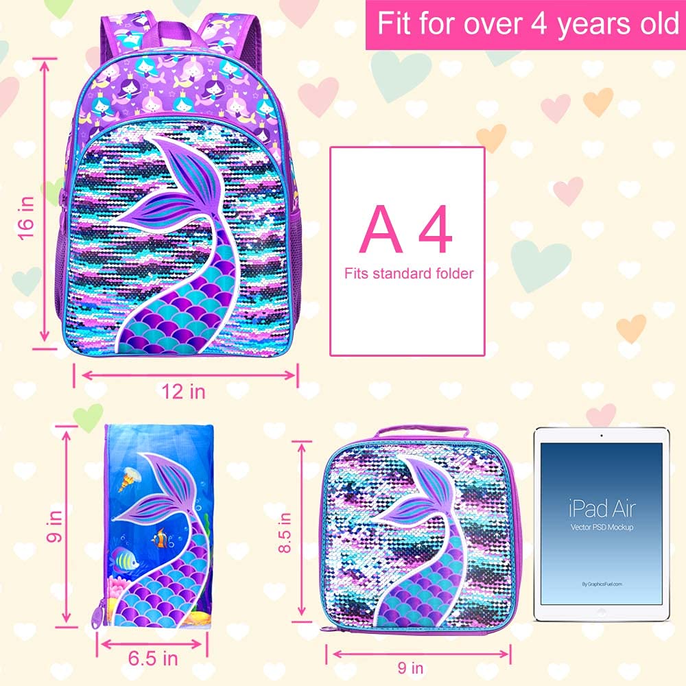 Foto 5 pulgar | Mochila con Lonchera y Lapicera Agsdon Infantil-Venta Internacional